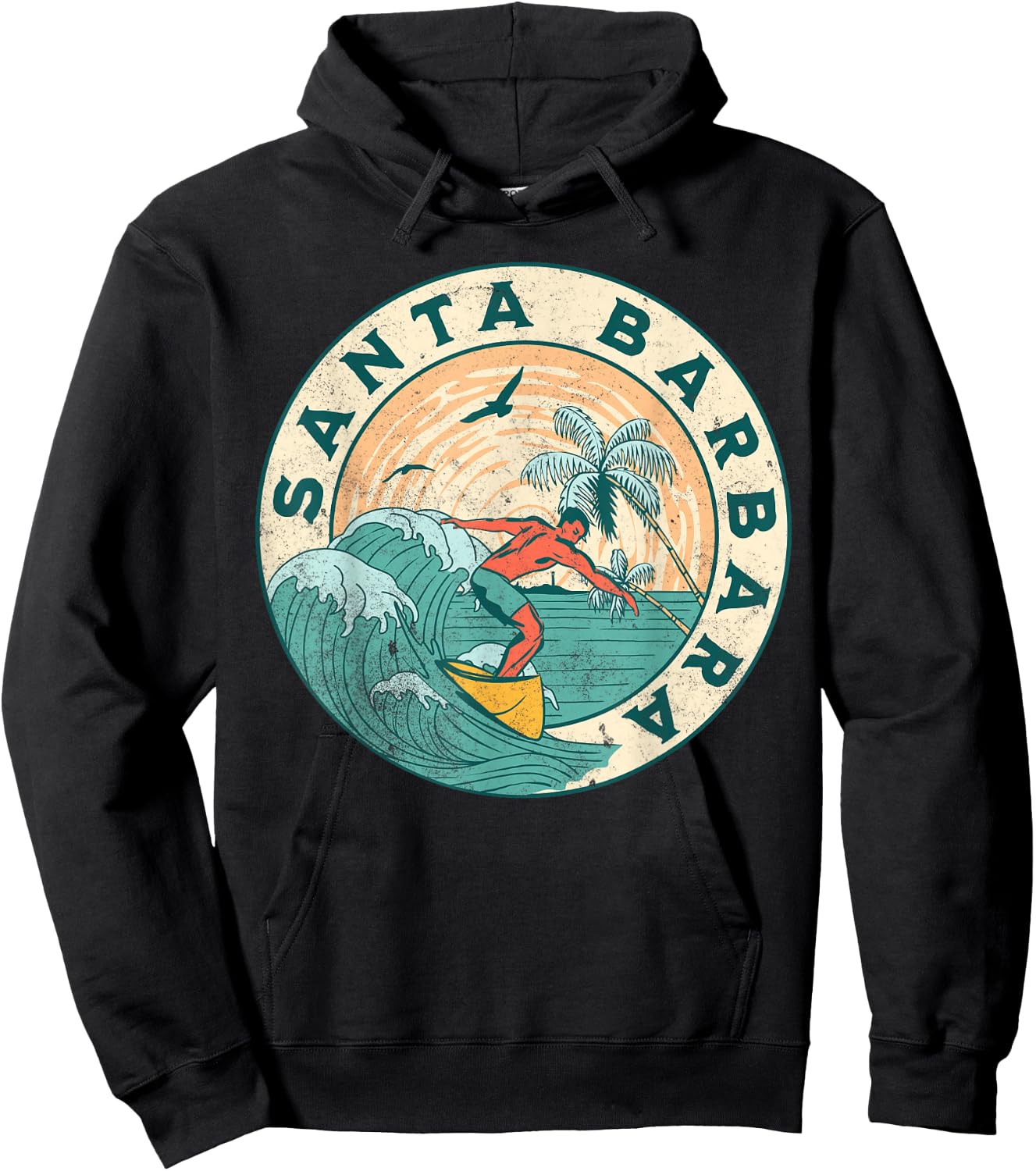 Santa Barbara California Hoodie - Hoodie | Black