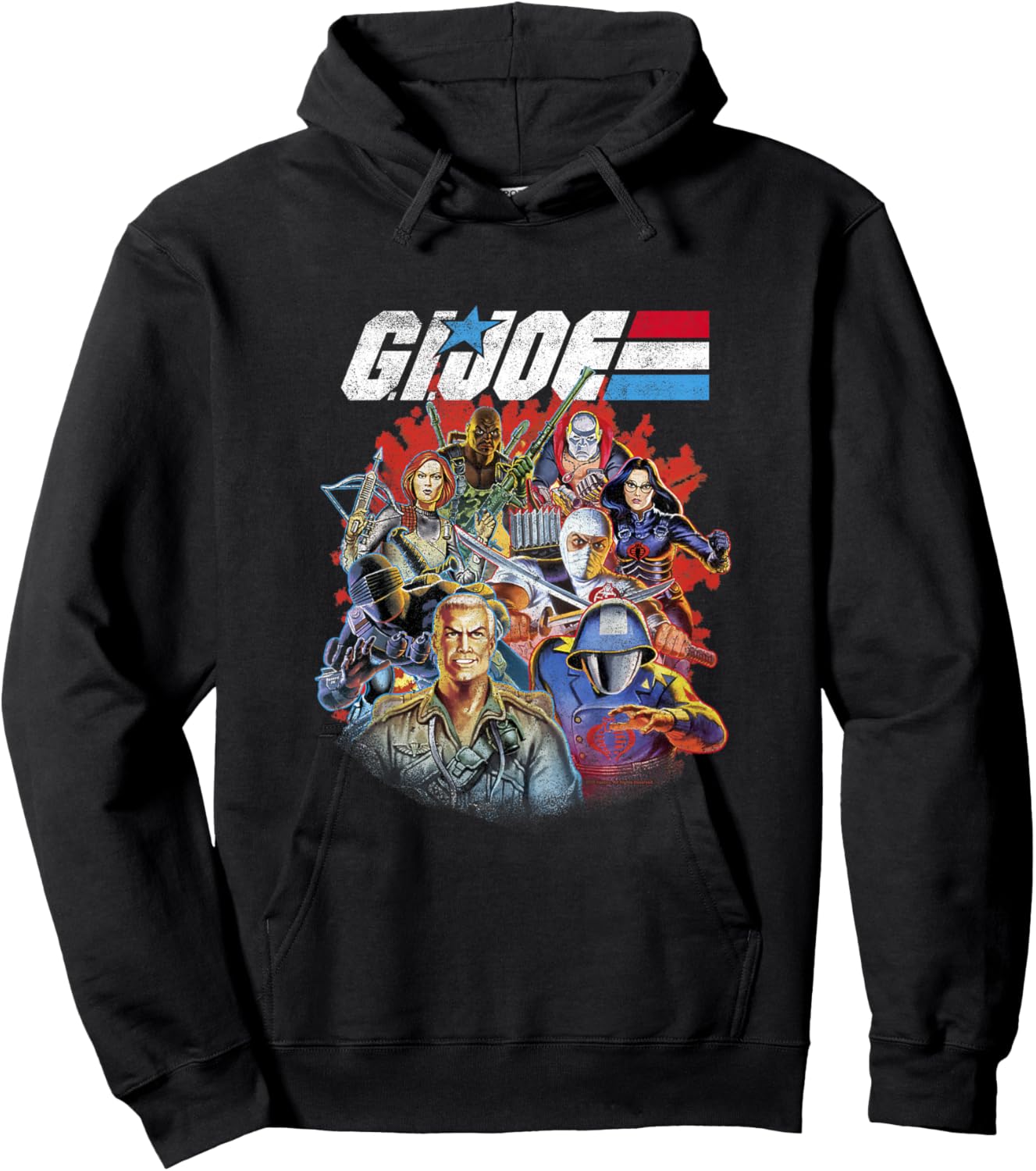G.I. Joe Classic Vintage Group Power Pose Hoodie - Hoodie | Black