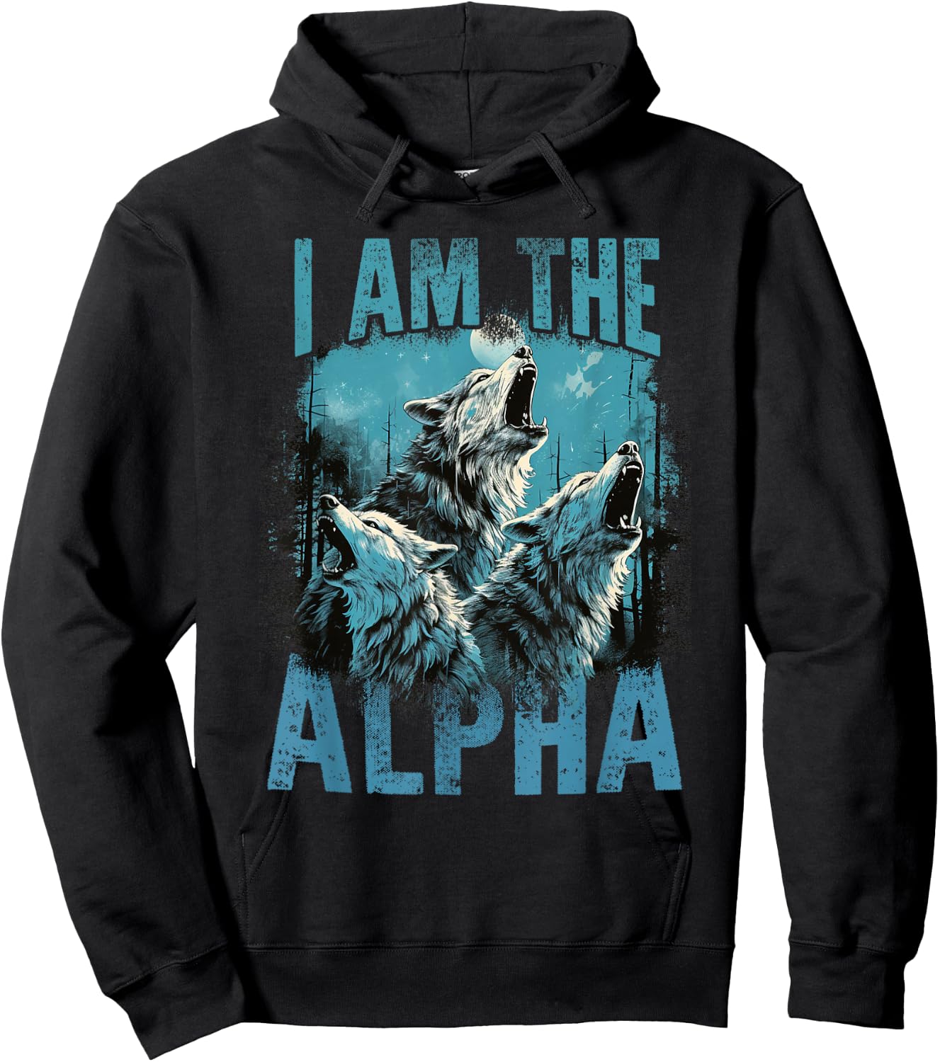 Men's I Am The Alpha Hoodie - Hoodie | Black