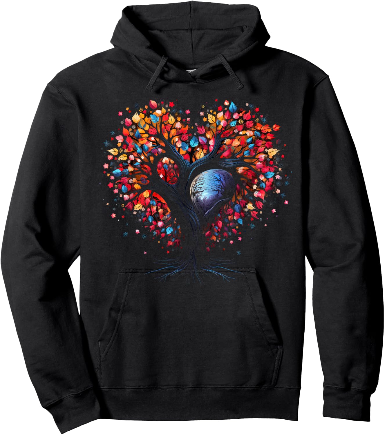 Tree of Life Heart Buddhism Yoga Meditation Hoodie - Hoodie | Black