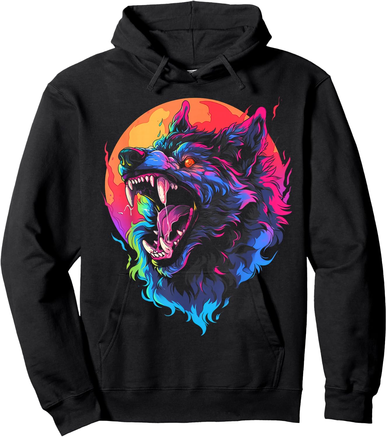 Horror Werewolf Head Halloween Mythology Wolf Shifter Lycan Hoodie - Hoodie | Black