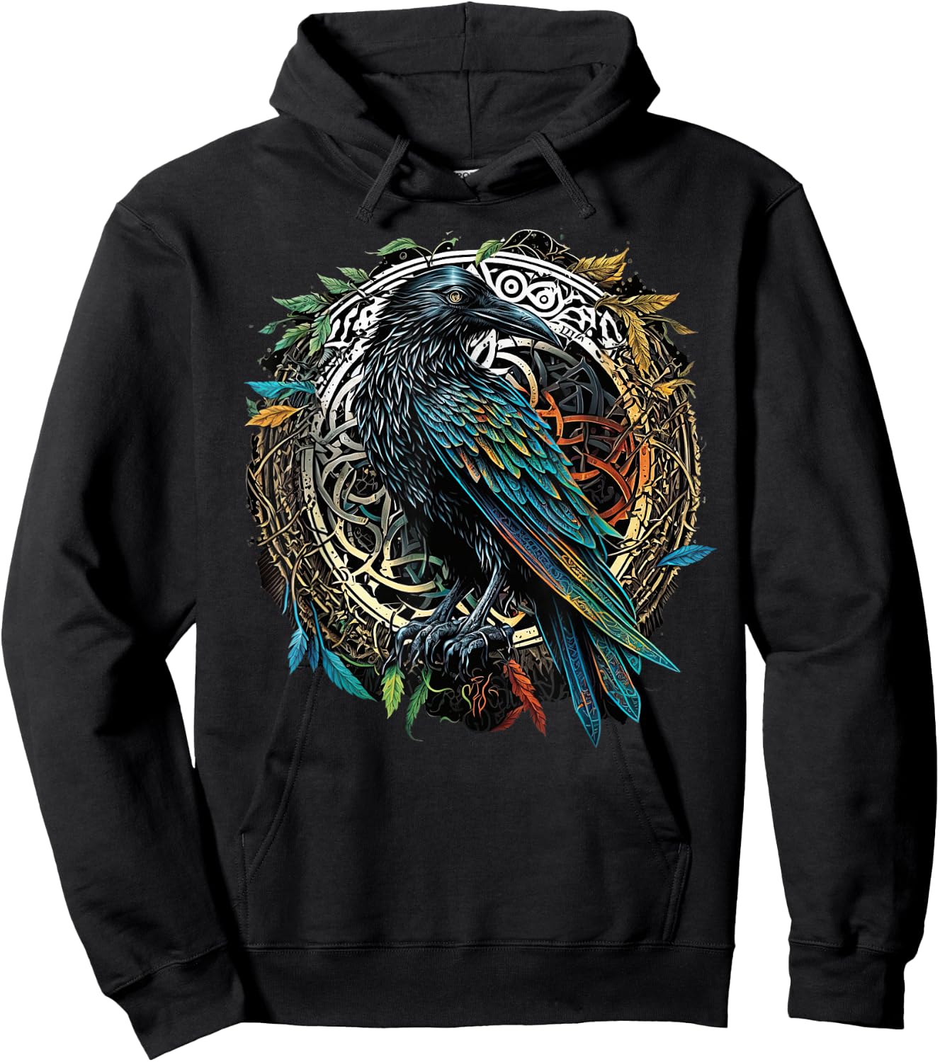 Odins Raven Viking Midgard Thor Walhalla Hoodie - Hoodie | Black