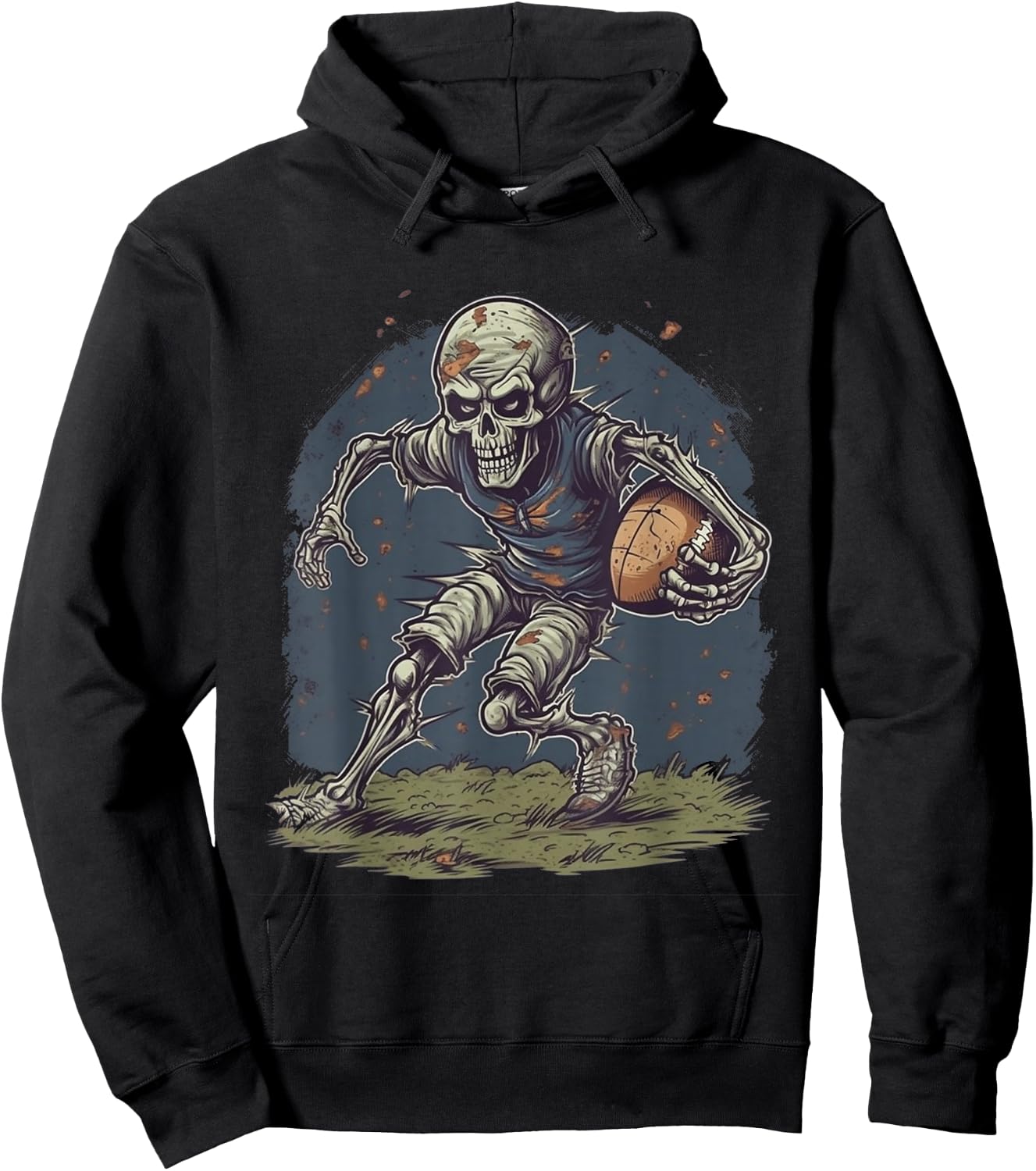 Zombie Football Player Halloween Costume Sport Men Boys Hoodie - Hoodie | Black