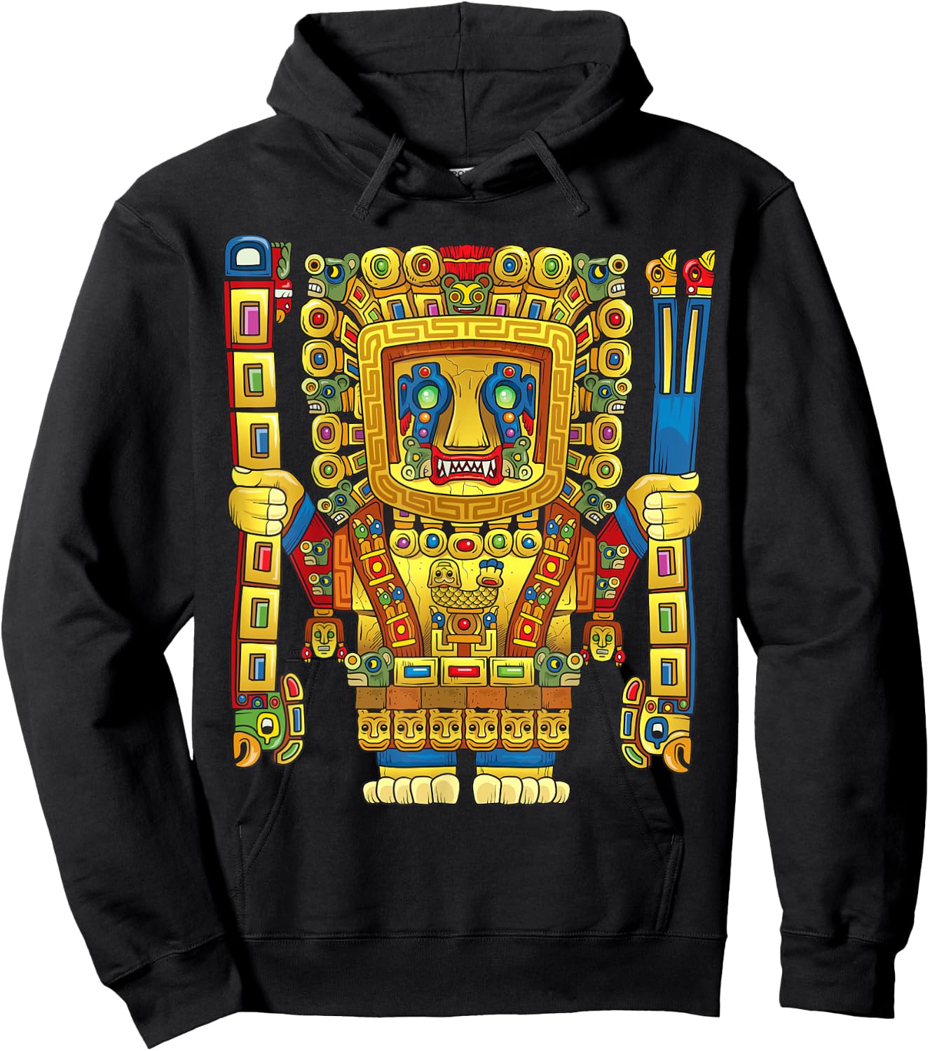 Viracocha Inca God Mythology Ancient Mayan Andes Wiracocha Hoodie - Hoodie | Black