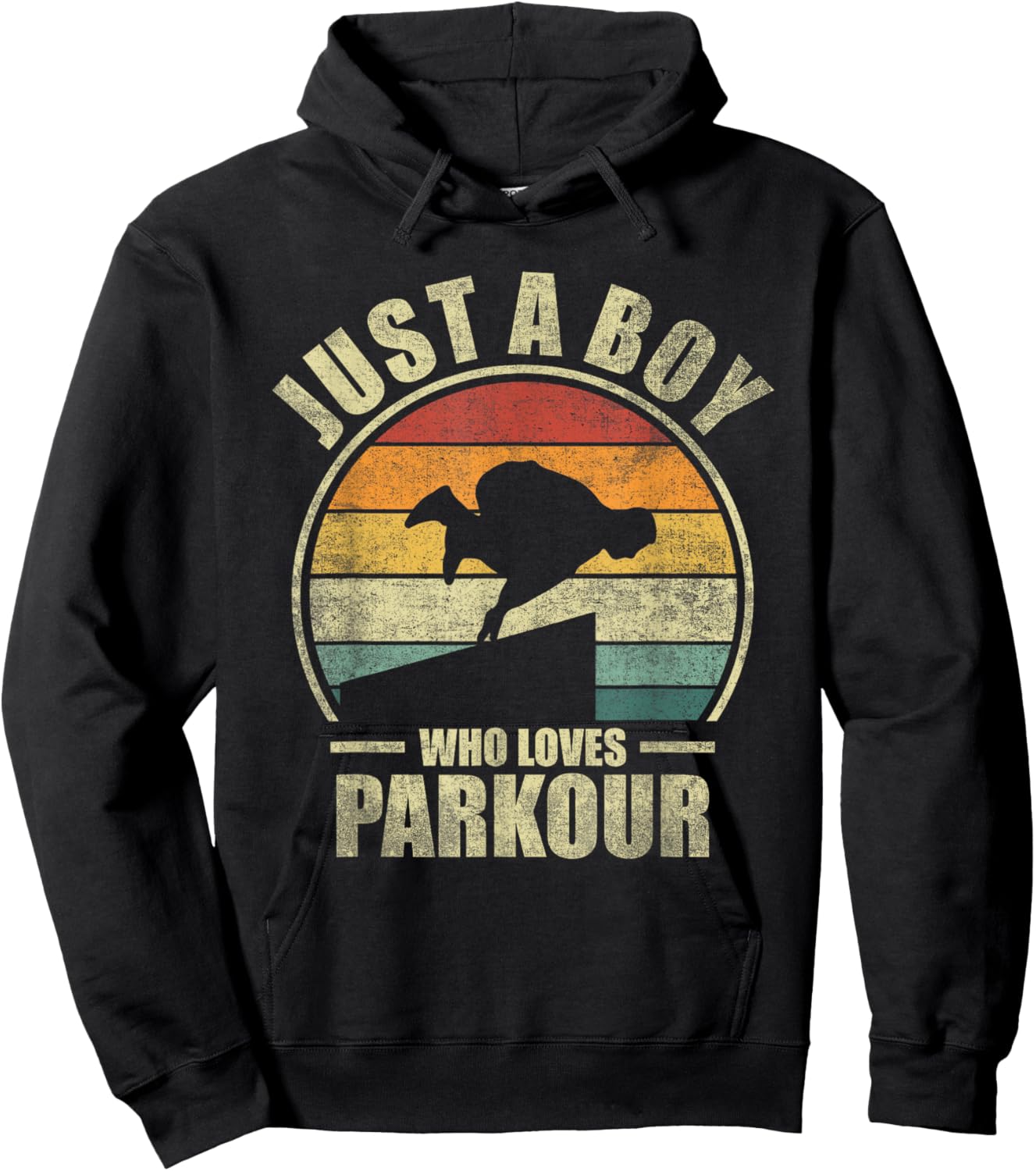 Just A Boy Who Loves Parkour. Free Running Parkour Hoodie - Hoodie | Black