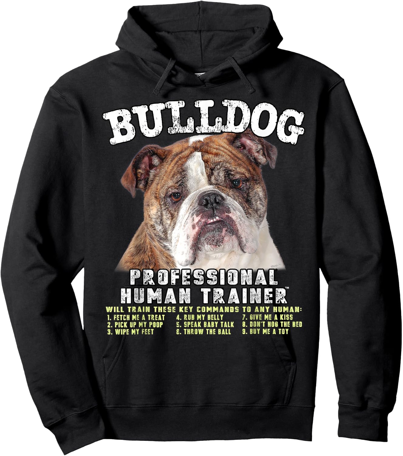 Bulldog Professional Human Trainer Hoodie - Hoodie | Black