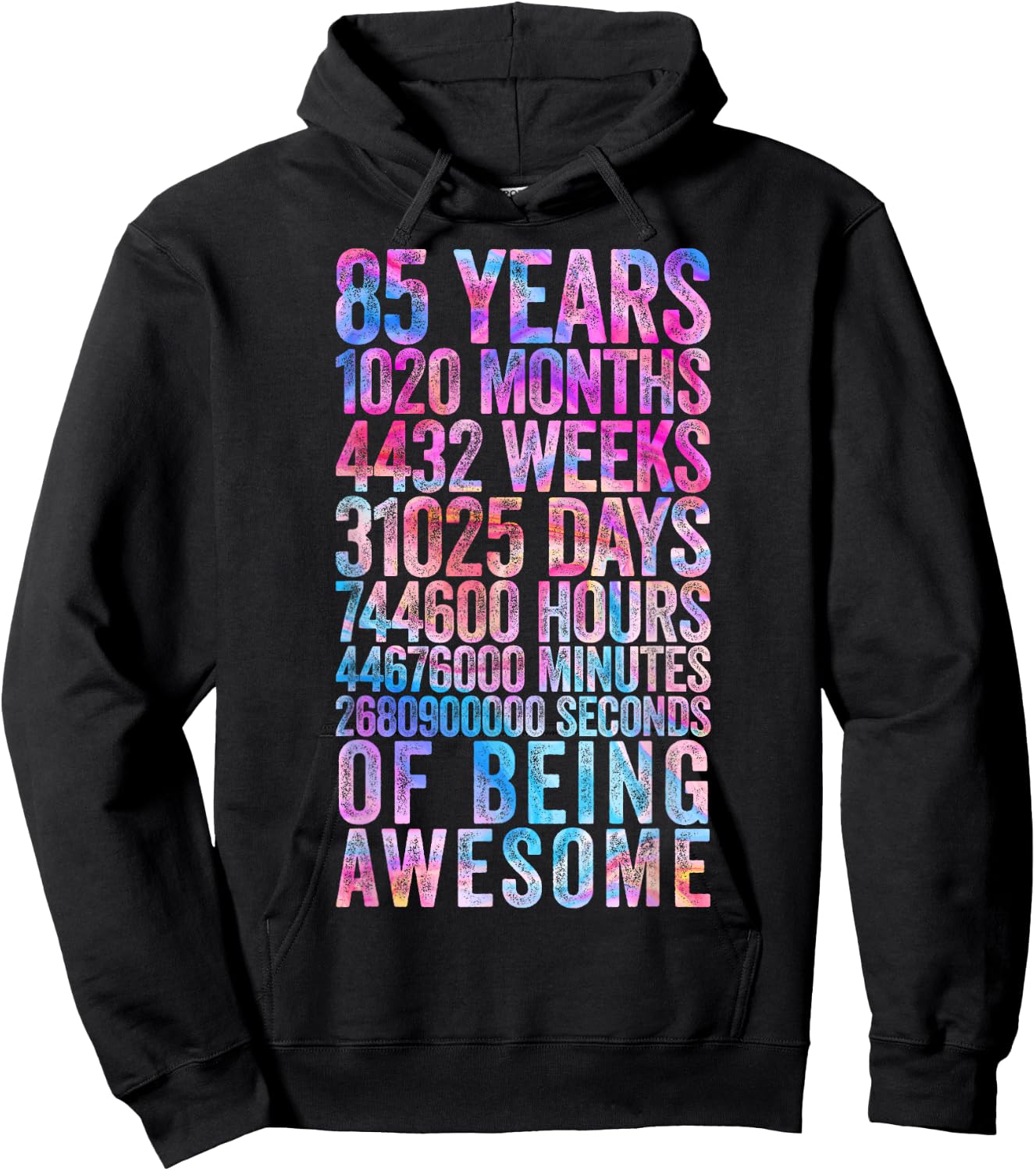 Funny 85th Birthday Shirt Old Meter Funny 85 Year Old Gifts Hoodie - Hoodie | Black