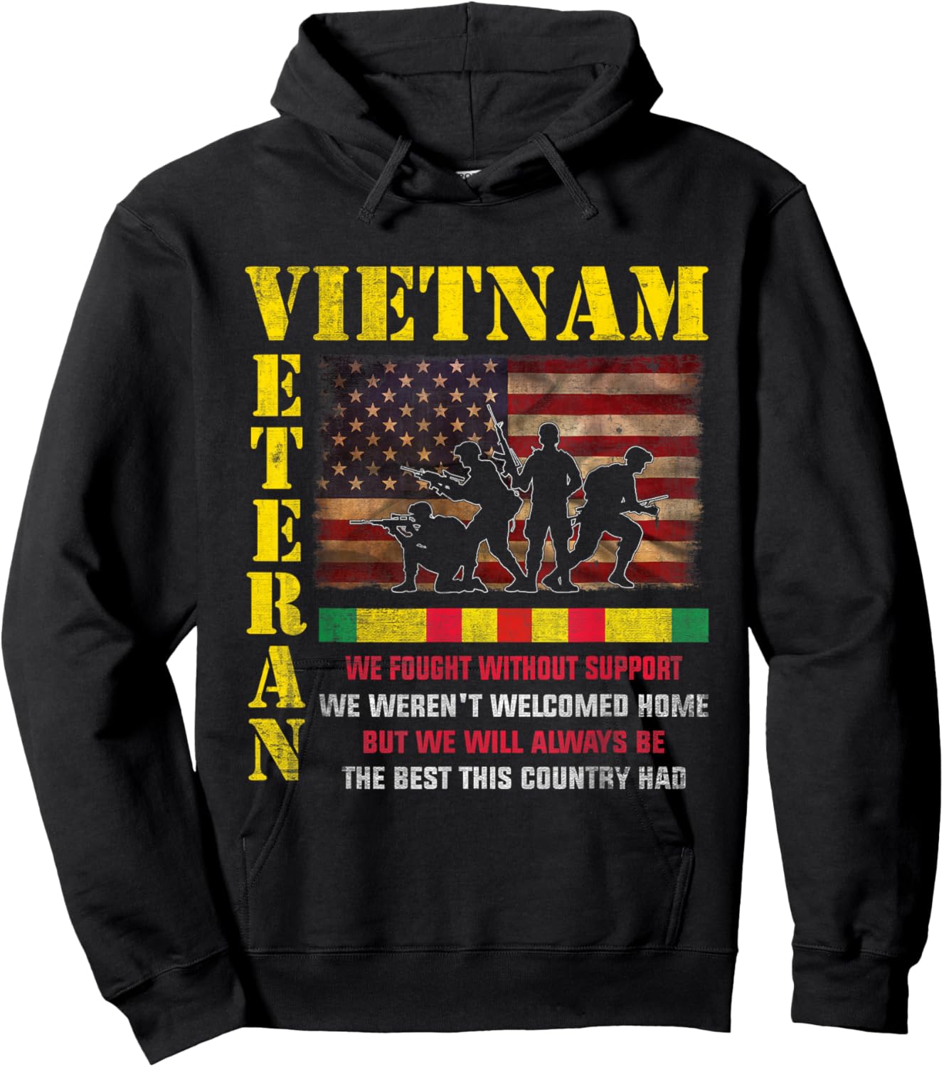 Vietnam Veteran - The Best America Had Military Family Hoodie - Hoodie | Black