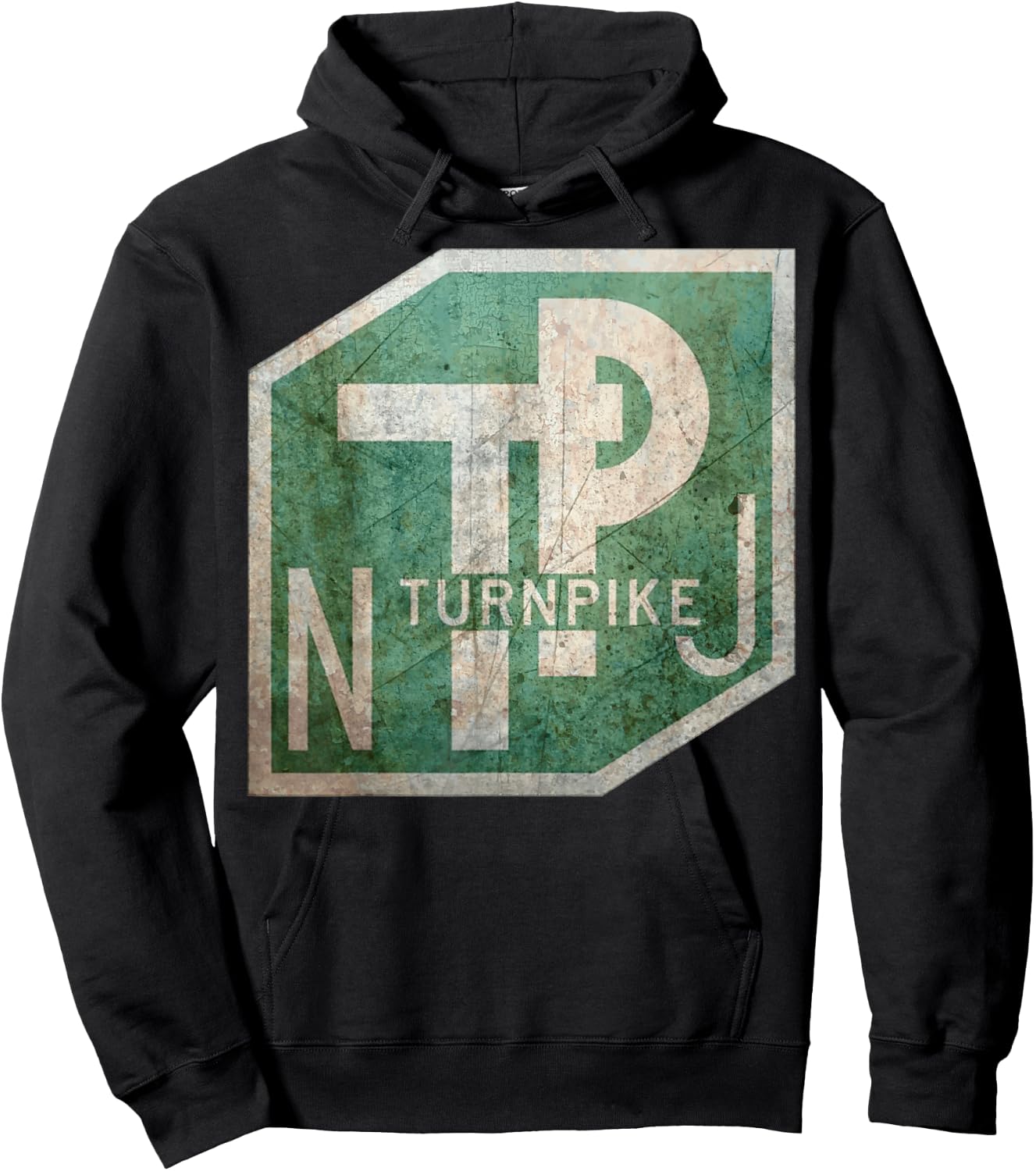 NJ Turnpike NJ Locals Visitors New Jersey Garden State Hoodie - Hoodie | Black