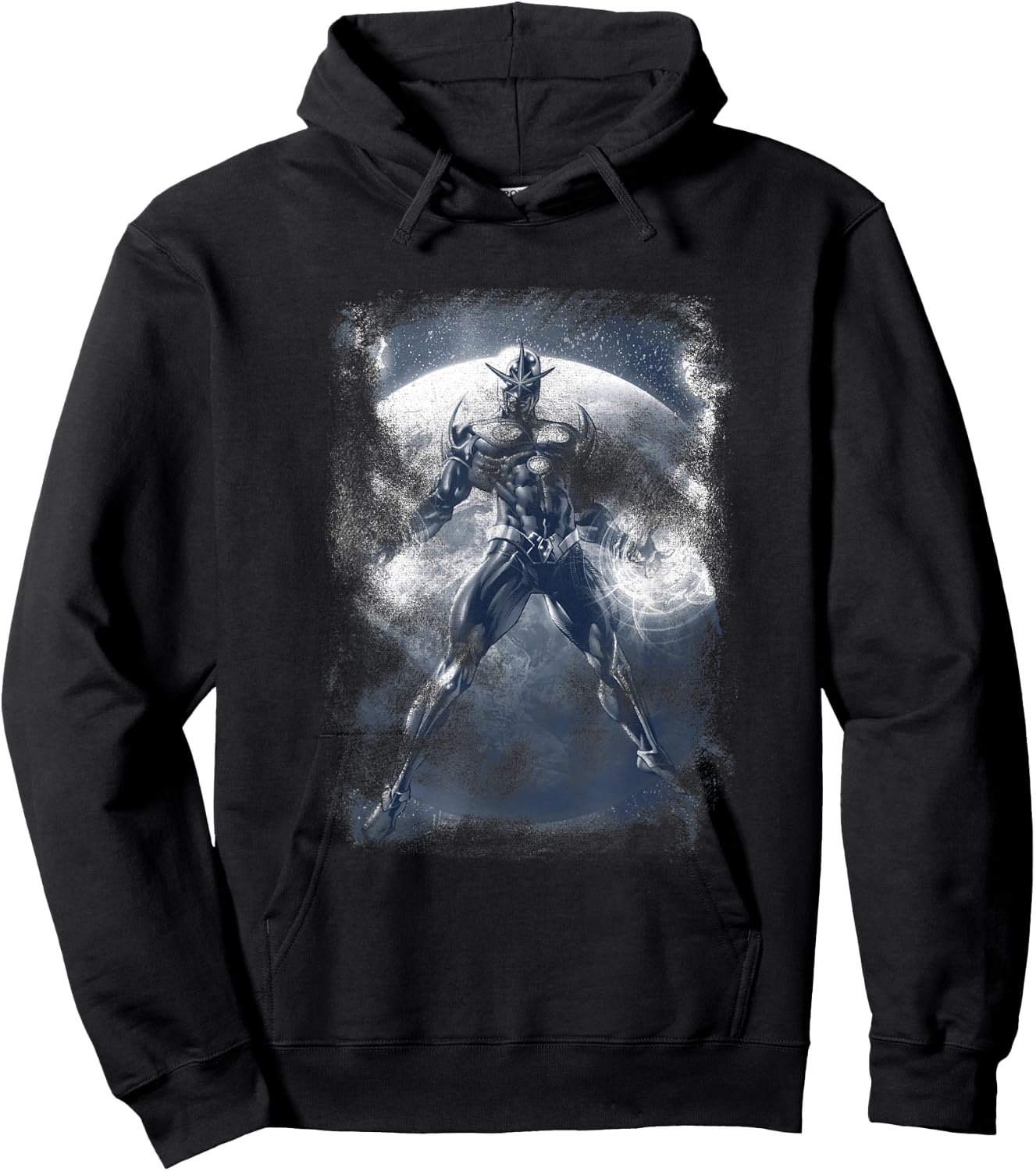 Marvel Comics Retro Classic Nova In Space Distressed Shot Hoodie - Hoodie | Black