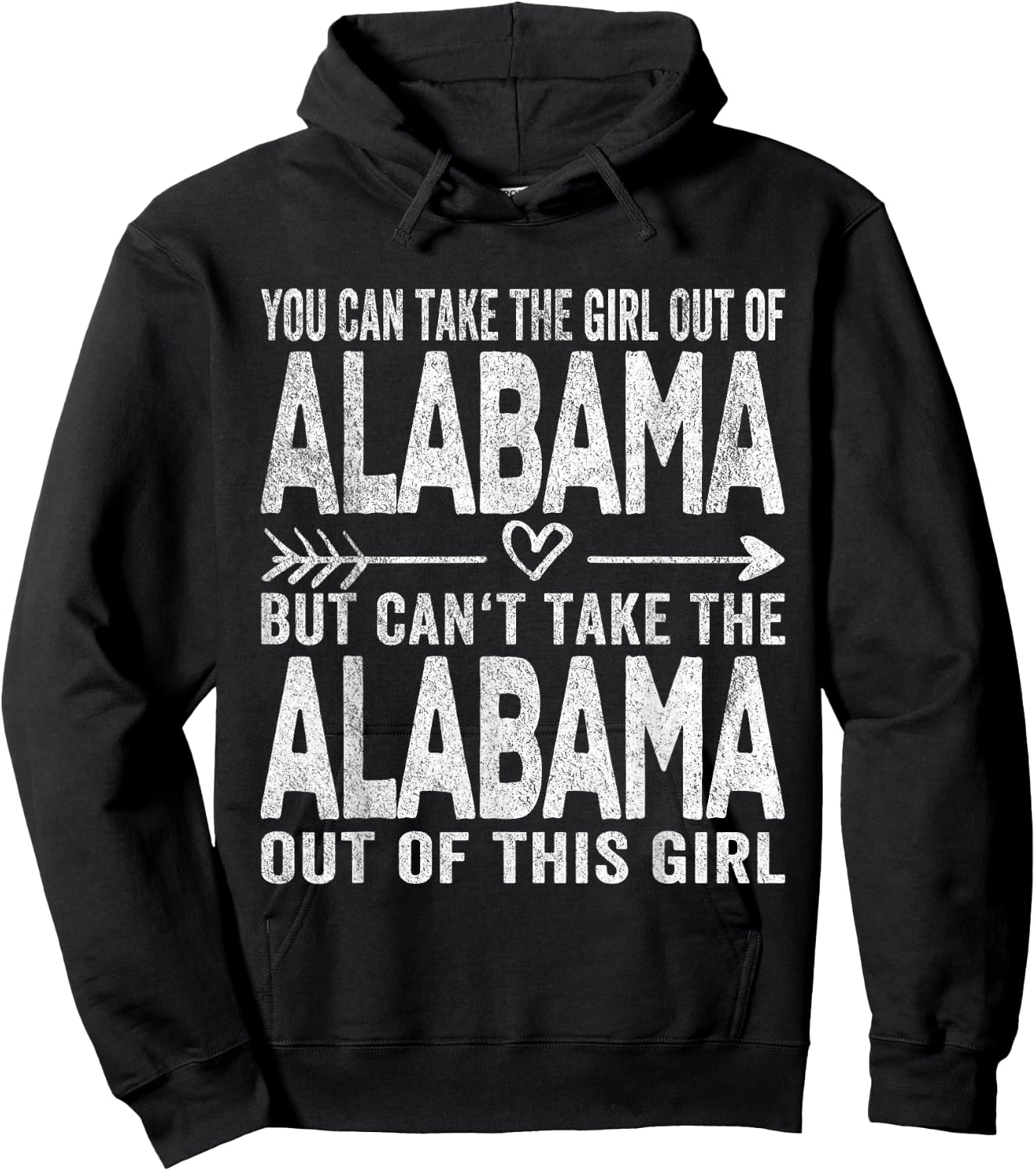 Girl Out of Alabama Hometown Home Alabama Hoodie - Hoodie | Black