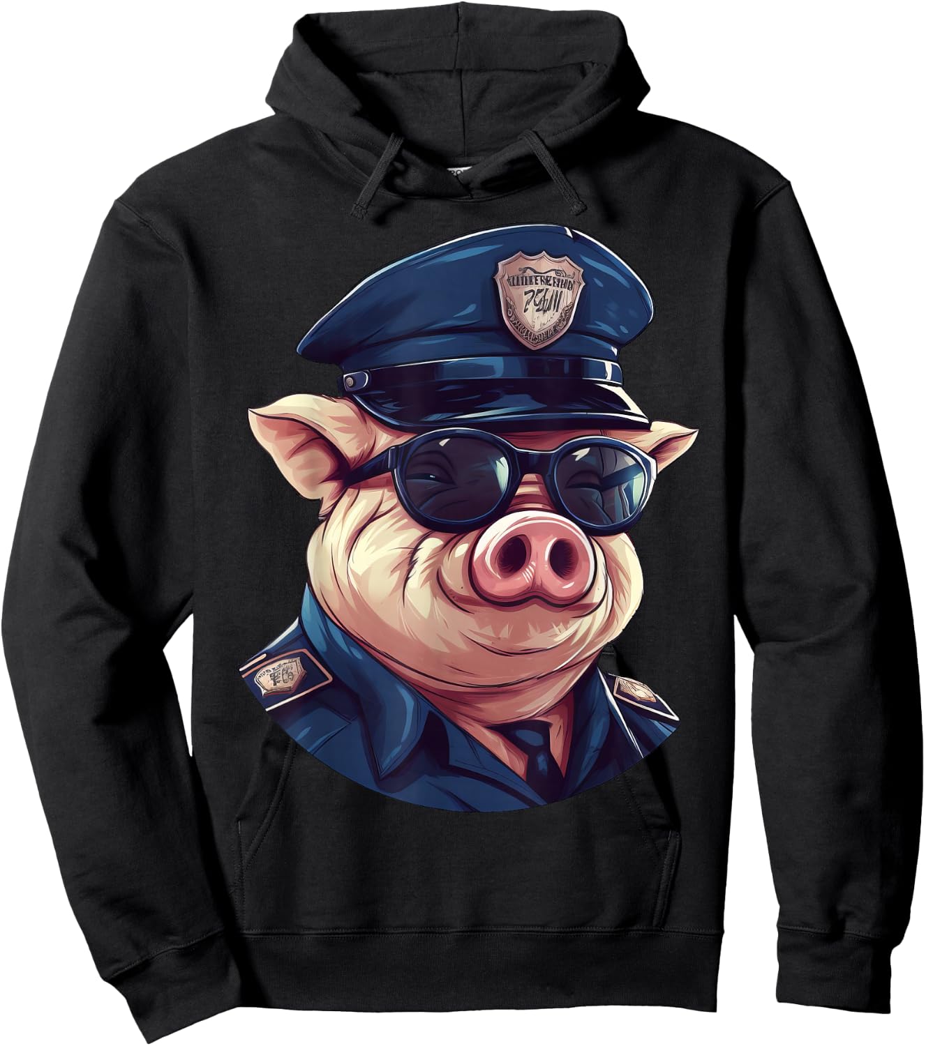 Piggy Fans -Kids Animal Theme , Black, Small Hoodie - Hoodie | Black
