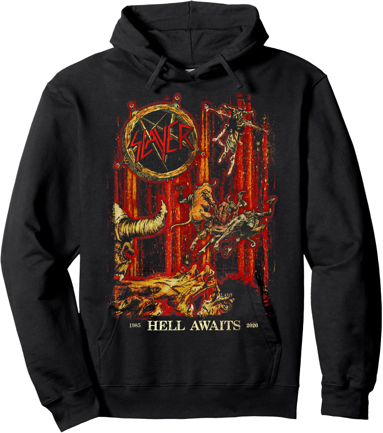 Slayer - Hell Awaits Anniversary Cover Hoodie - Hoodie | Black