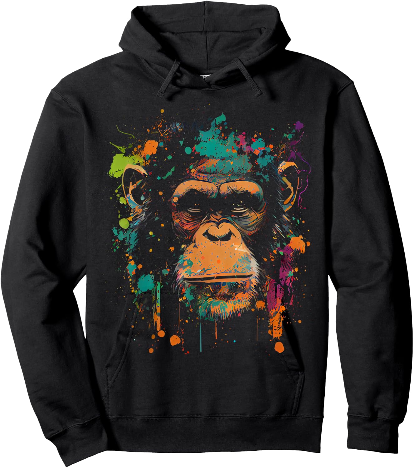 Chimpanzee Monkey Safari Favourite Animal Fan Chimpanzee Fan Hoodie - Hoodie | Black