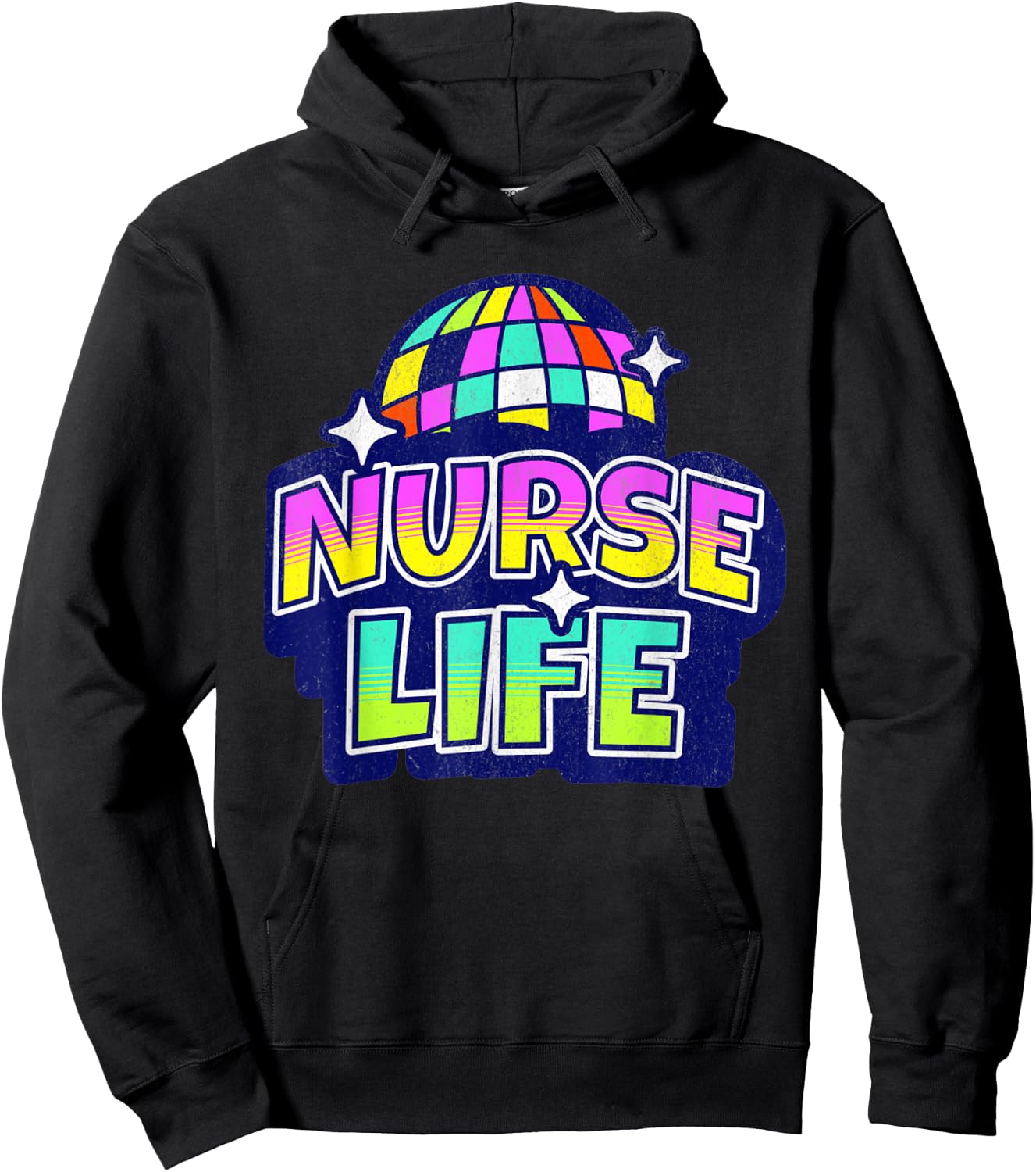70s Disco Nurse's Day Nurse Life Nurse Week 2023 Women Hoodie - Hoodie | Black