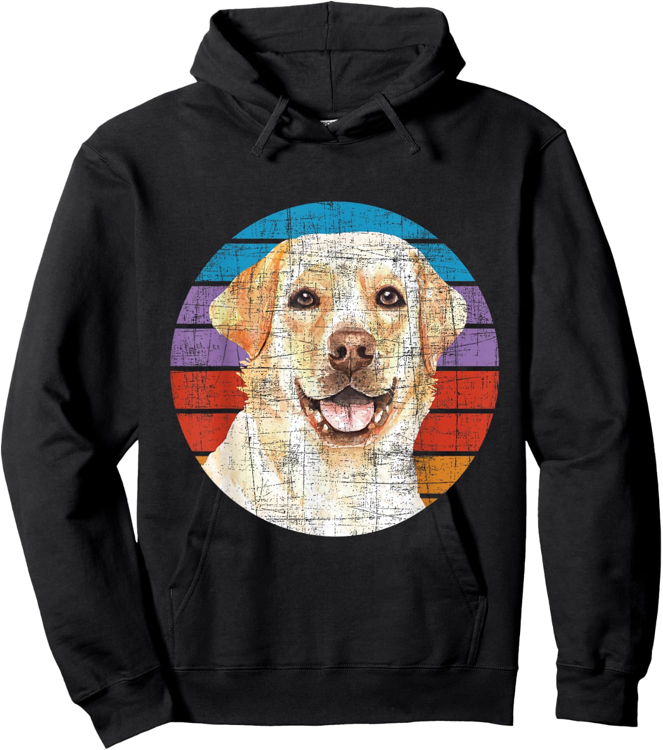 Retro Vintage Labrador - Dog Owner Pet Lover Puppy Trainer Women Girls Kids Hoodie - Hoodie | Black