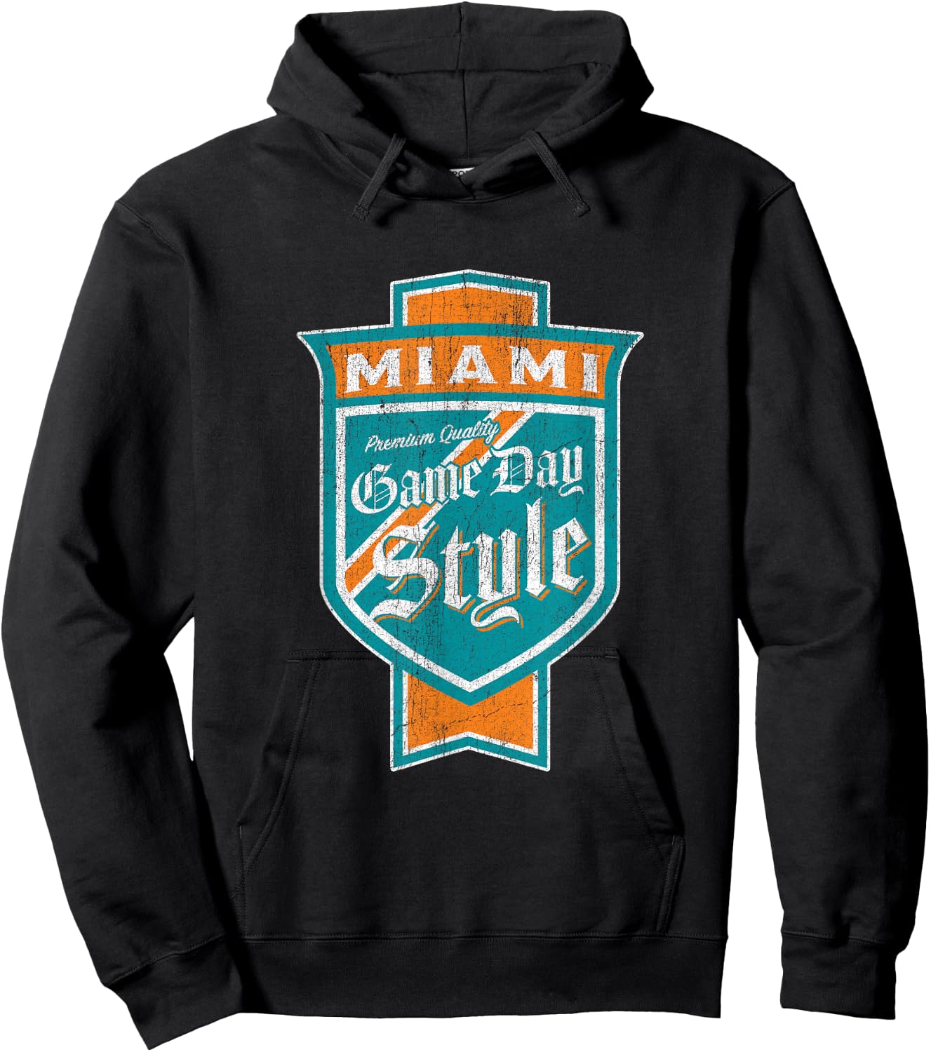 Faded Miami Beer Label - Miami-Dade County Pride Hoodie - Hoodie | Black
