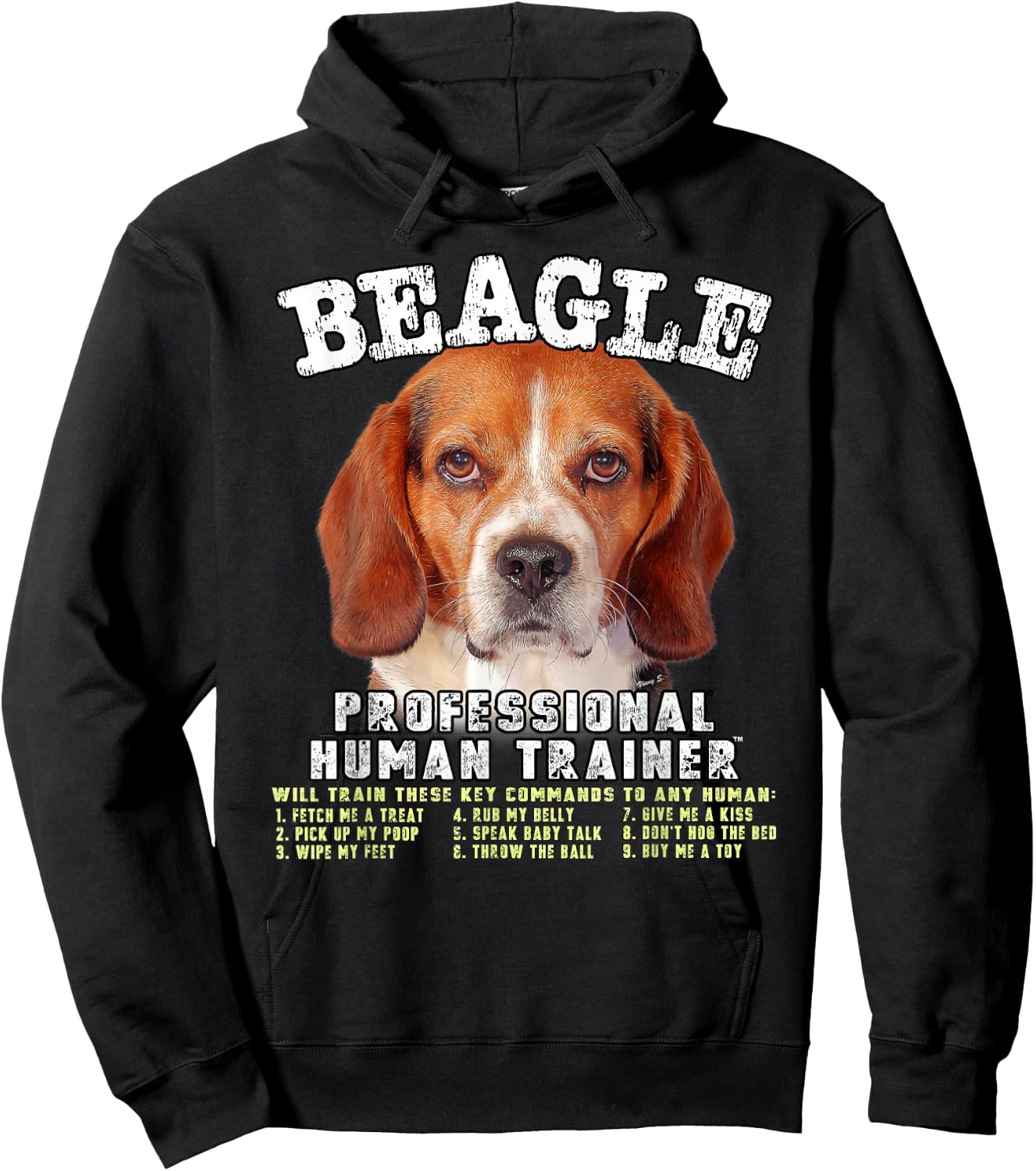 Beagle Professional Human Trainer Hoodie - Hoodie | Black