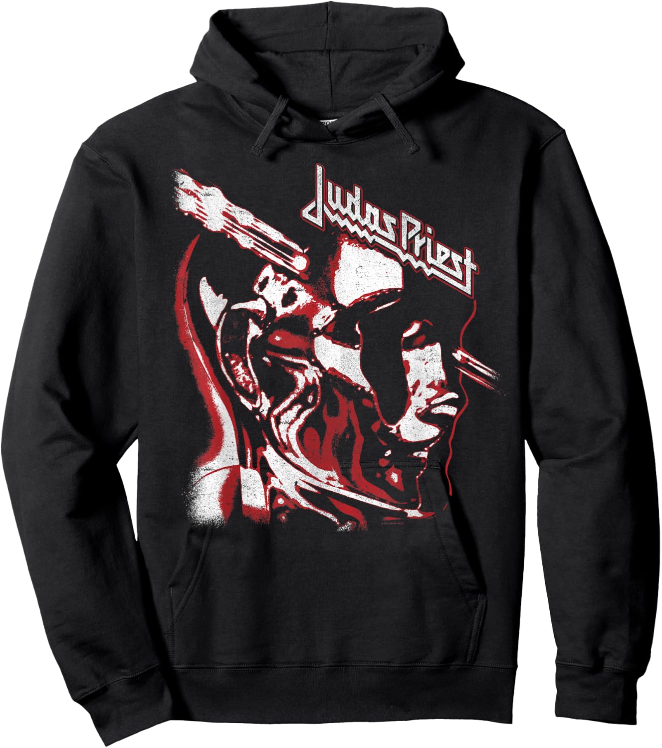 Judas Priest – Stained Class Red On Black Hoodie - Hoodie | Black