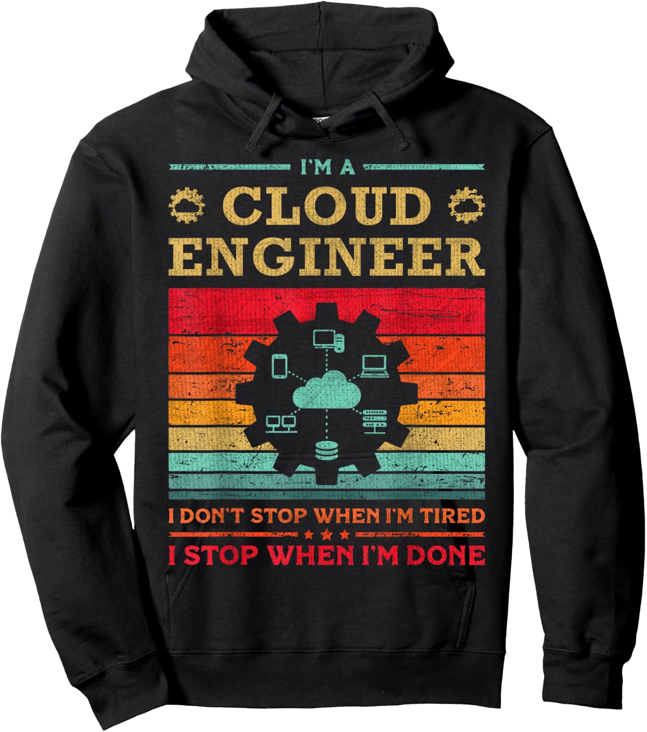 Cloud Specialist Cloud Engineer App Cloud Computing Engineer Hoodie - Hoodie | Black