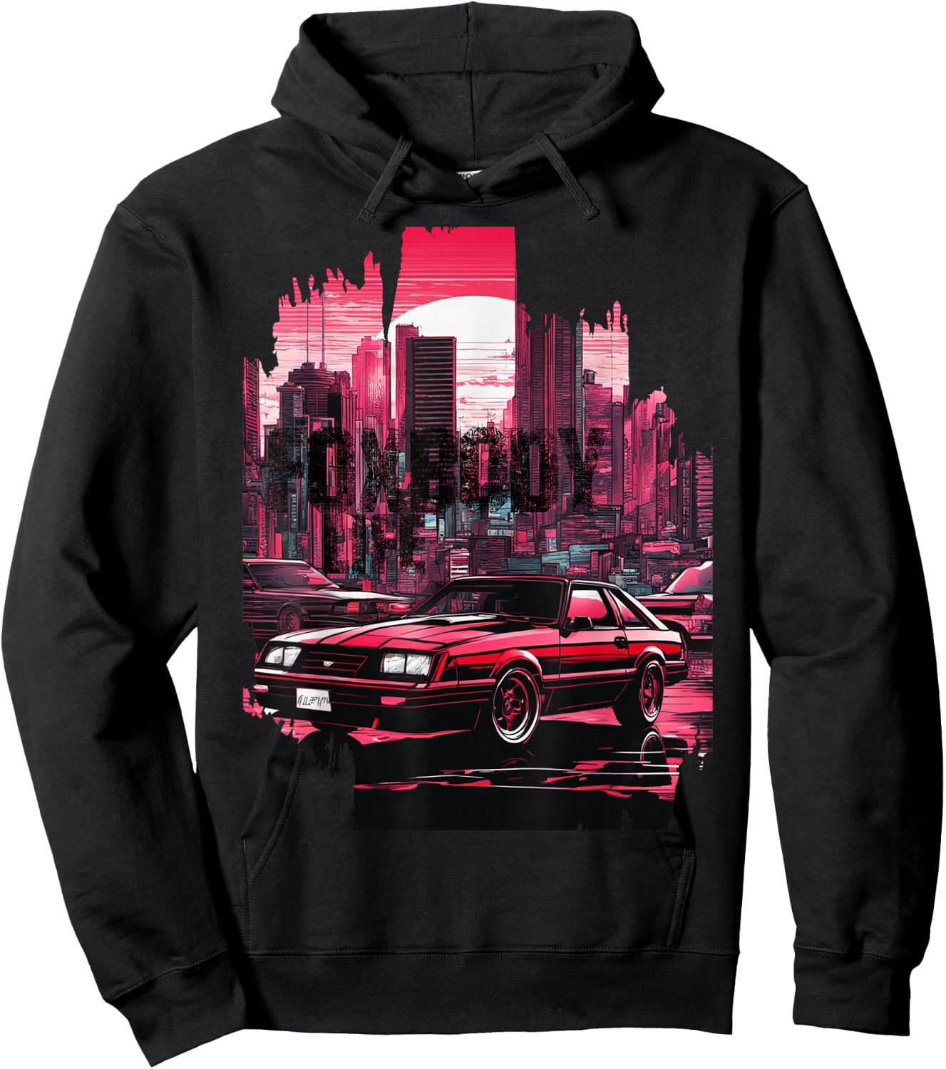 Foxbody 5.0 American Muscle Stang Car Hoodie - Hoodie | Black