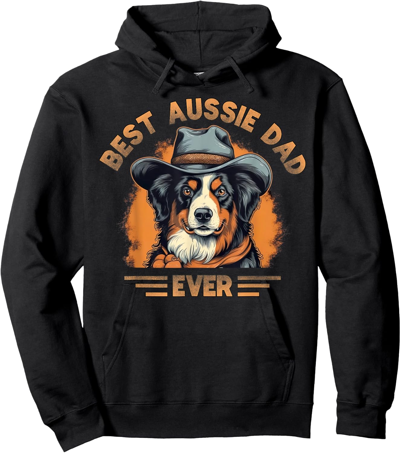 Aussie DAD Australian Shepherd Hoodie - Hoodie | Black