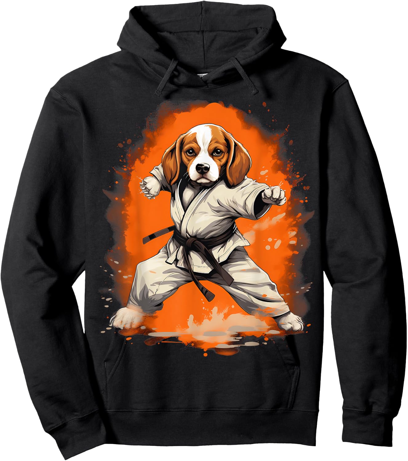 MMA Beagle Dog Karate Men Women Kids Hoodie - Hoodie | Black