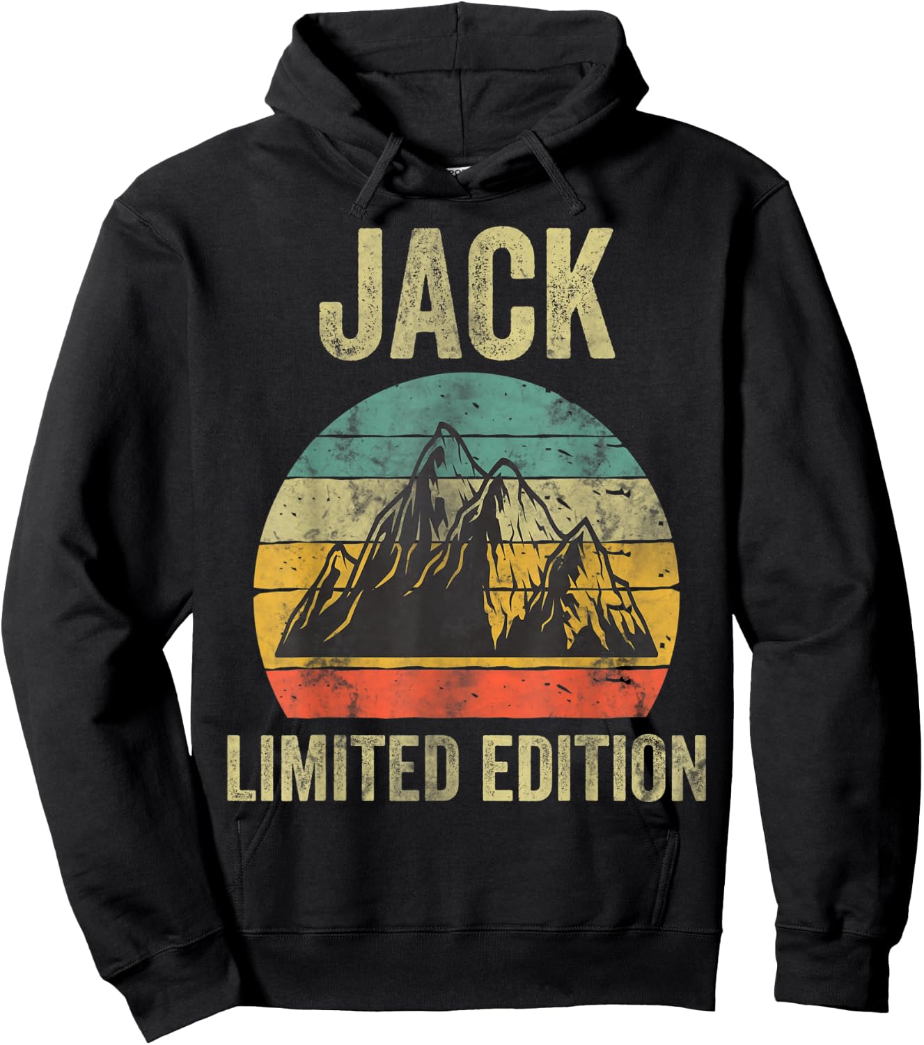 Personalized Name Shirt Jack Vintage Limited Edition Hoodie - Hoodie | Black