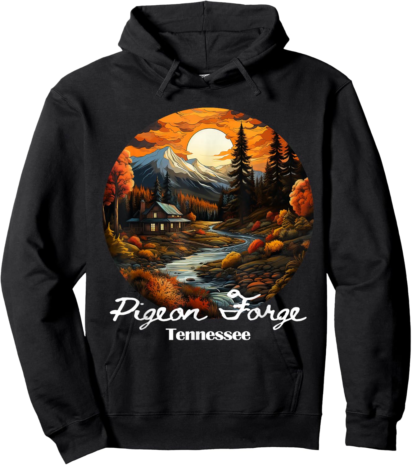 Pigeon Forge, TN, Souvenir Hoodie - Hoodie | Black