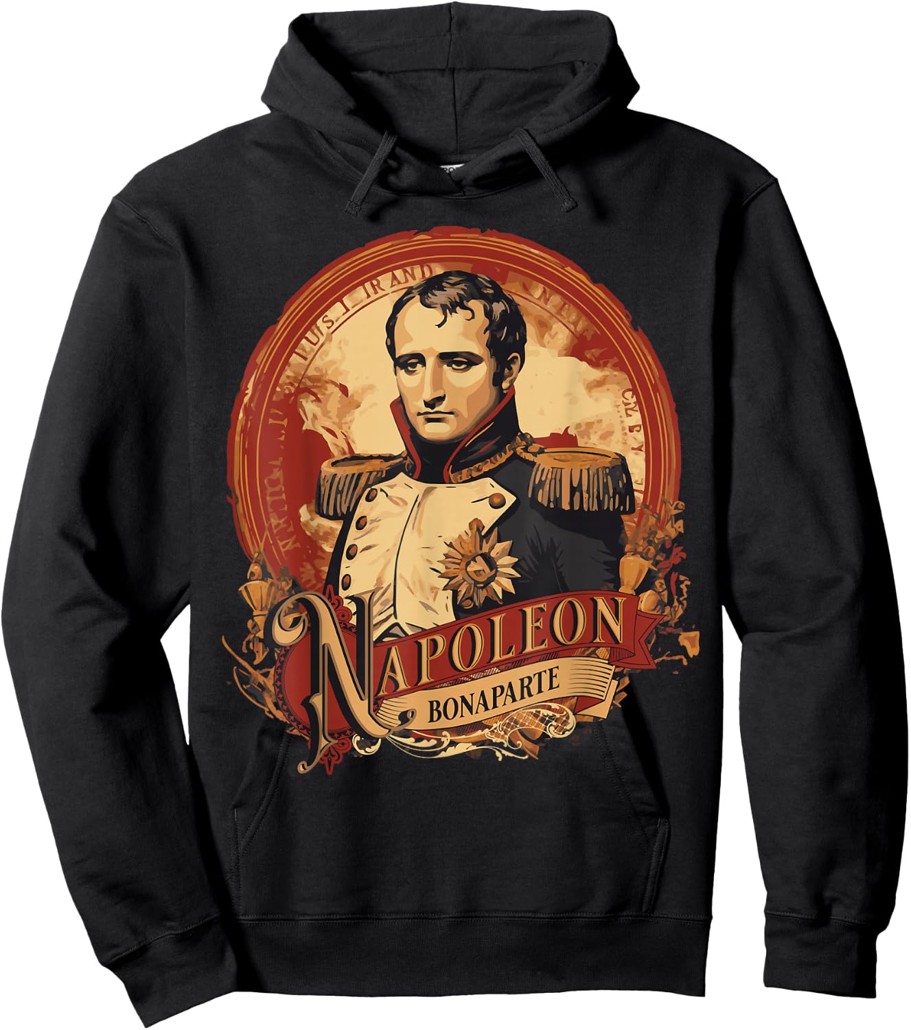 Napoleon Bonaparte Vintage Poster Style Hoodie - Hoodie | Black