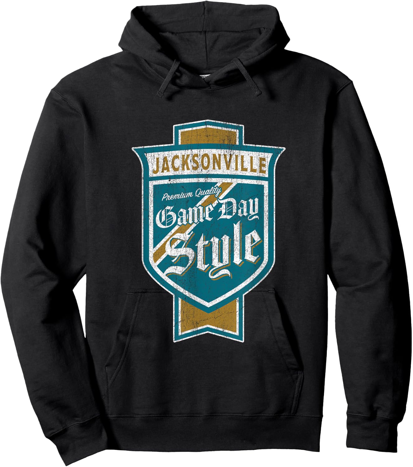 Faded Jacksonville Beer Label - Jacksonville Pride Hoodie - Hoodie | Black