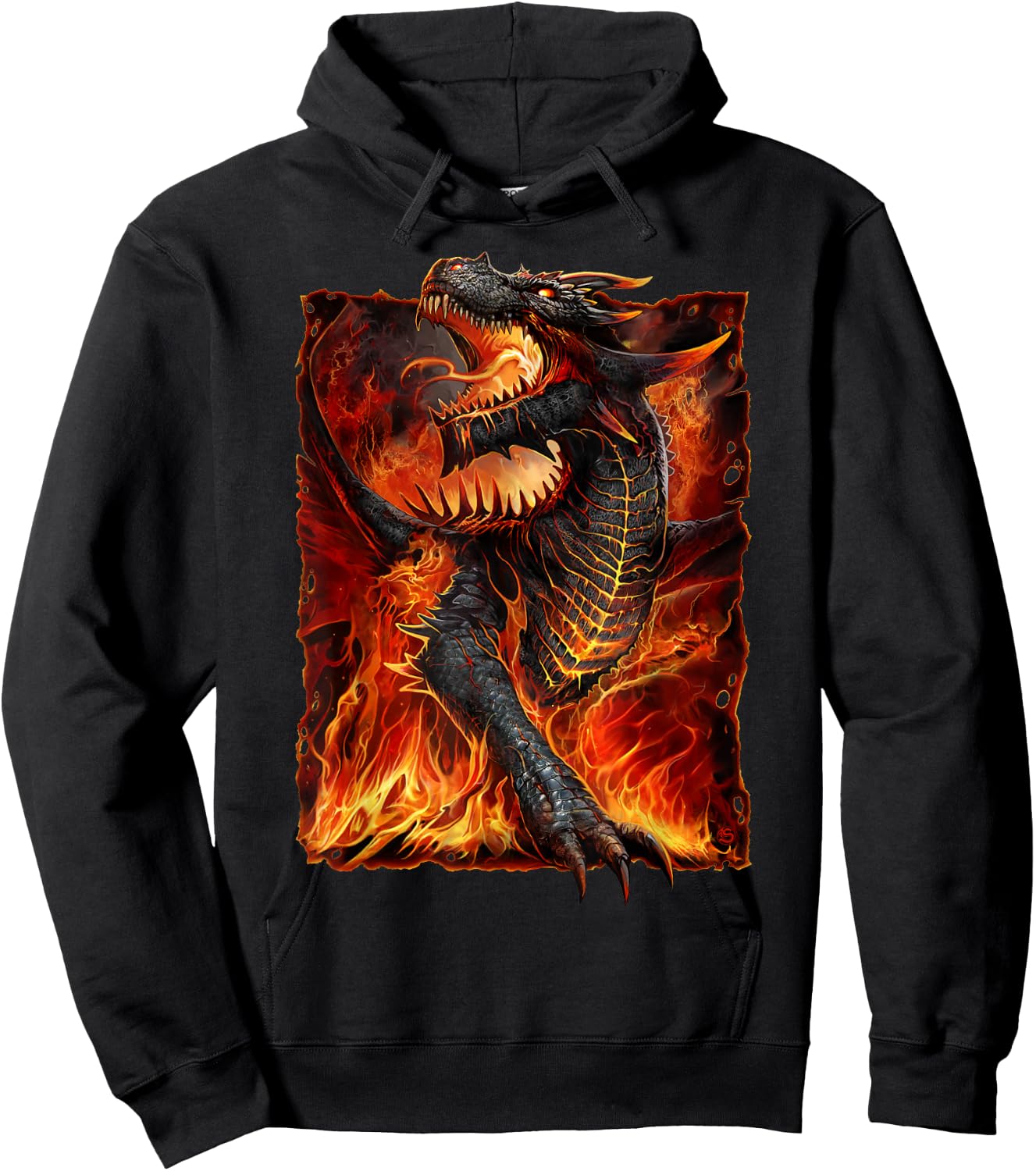 Spiral Original - Draconis - Gothic Dragon Hoodie - Hoodie | Black