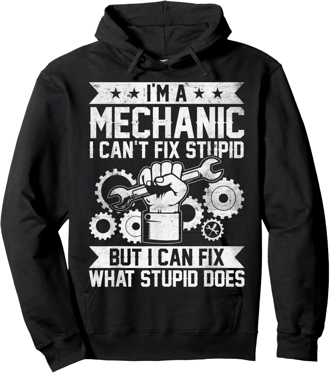 Funny Car Mechanic Engineer Men Women Kids Auto Mechanic Hoodie - Hoodie | Black