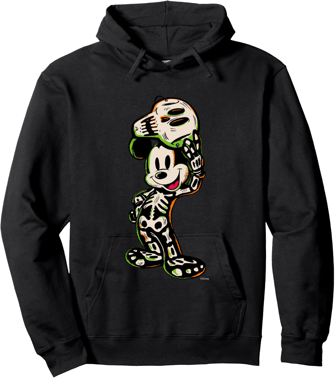 Disney 100 Mickey Mouse Halloween Classic Skeleton Costume Hoodie - Hoodie | Black
