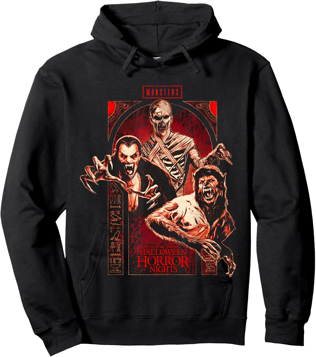Halloween Horror Nights HHN Universal Monsters Hoodie - Hoodie | Black
