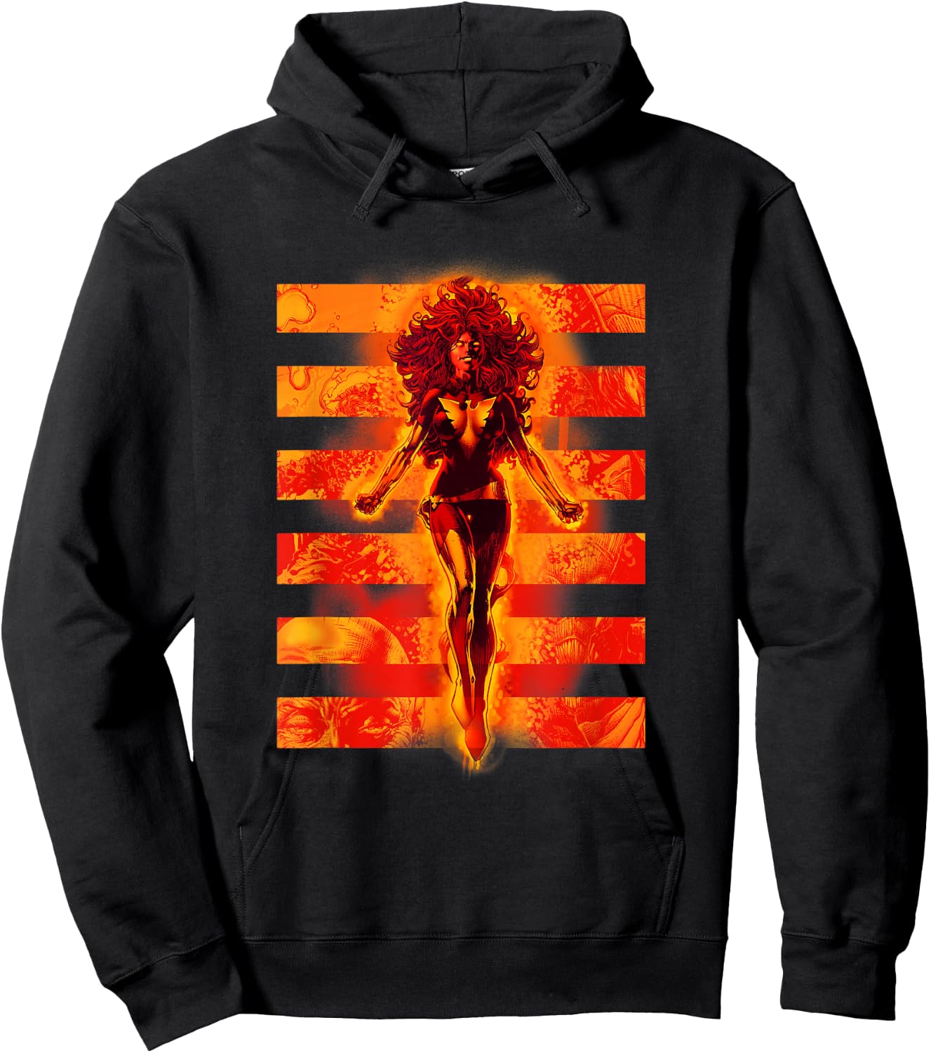 Marvel X-Men Dark Phoenix Epic Flight Retro Comic Panels Hoodie - Hoodie | Black