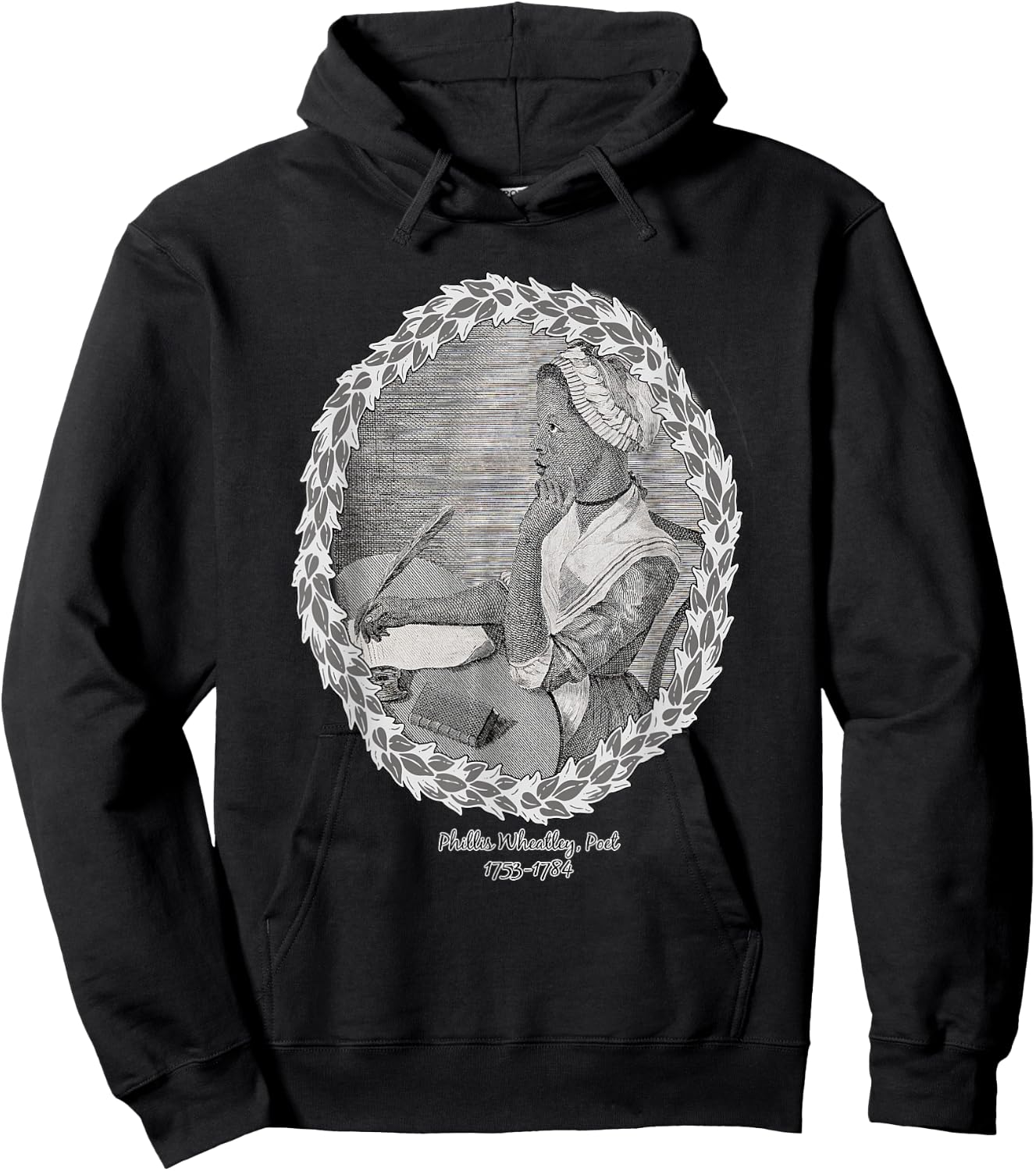 18th Century Published Poet Phillis Wheatley Hoodie - Hoodie | Black