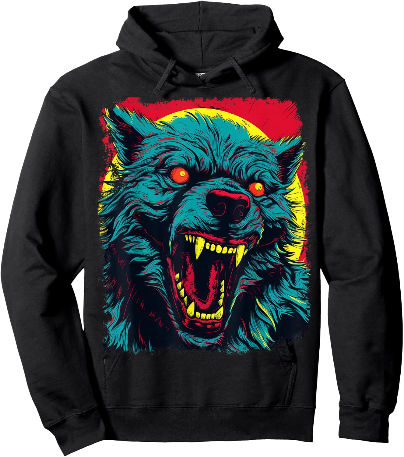 Werewolf Pop Art Hoodie - Hoodie | Black