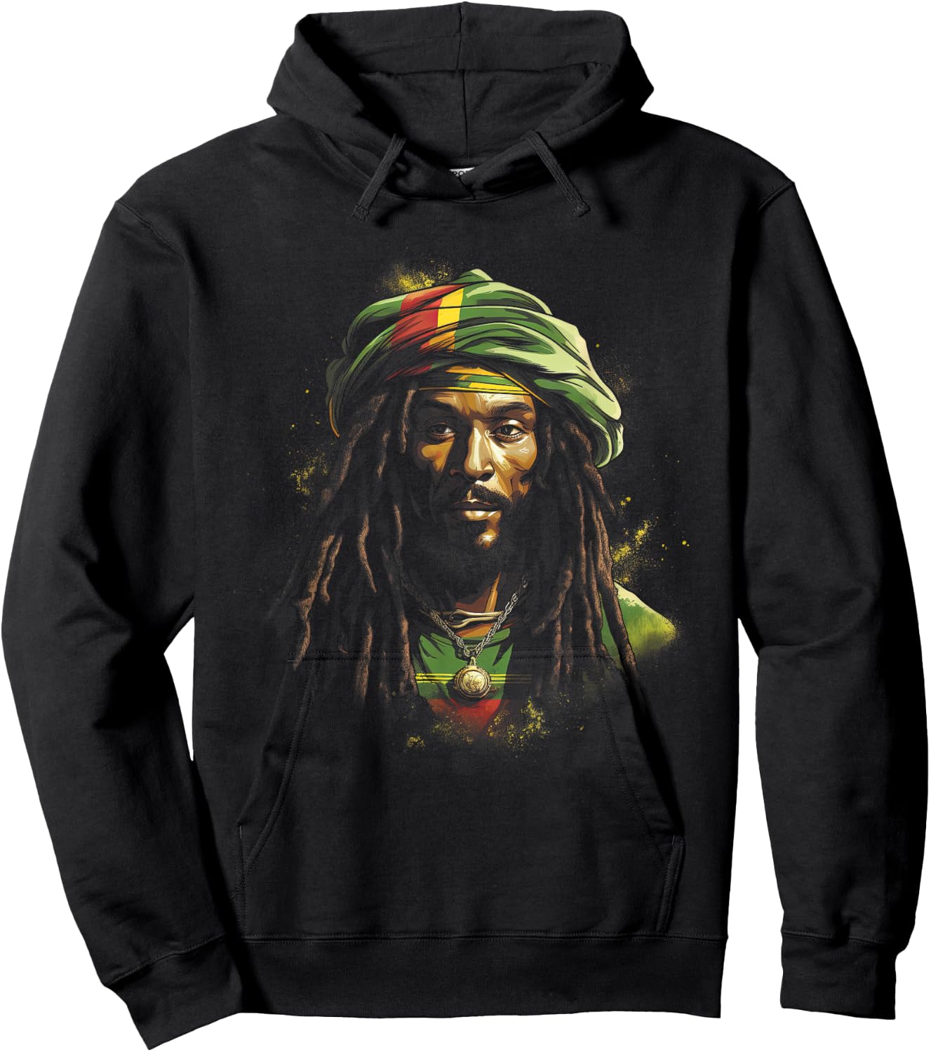 Jamaica Lion Dread locks Hoodie - Hoodie | Black