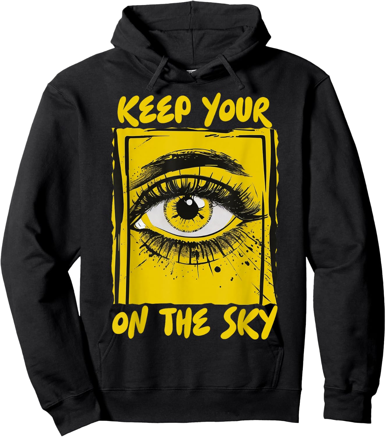Keep Your Eye On The Sky UFO Alien Area 51 Alien Sighting Hoodie - Hoodie | Black