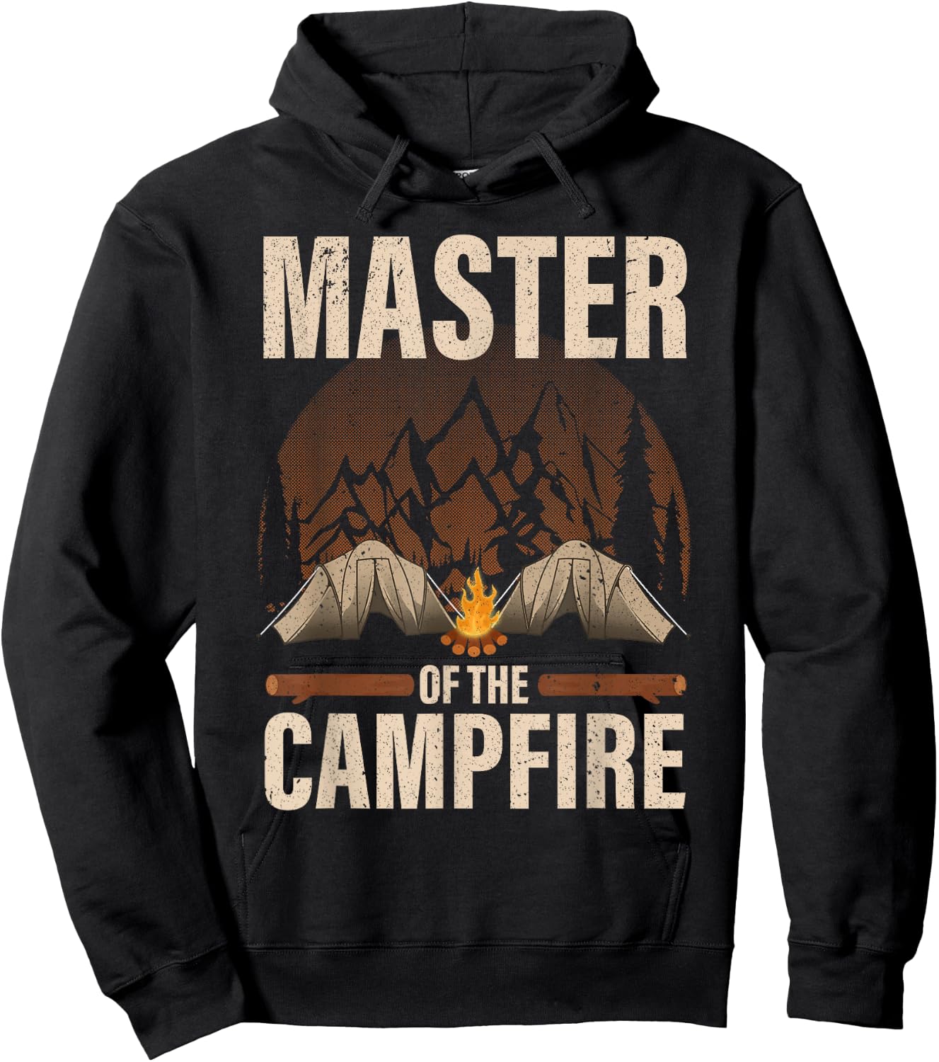 Cool Campfire Design Women Camping Trailer Camper Hoodie - Hoodie | Black