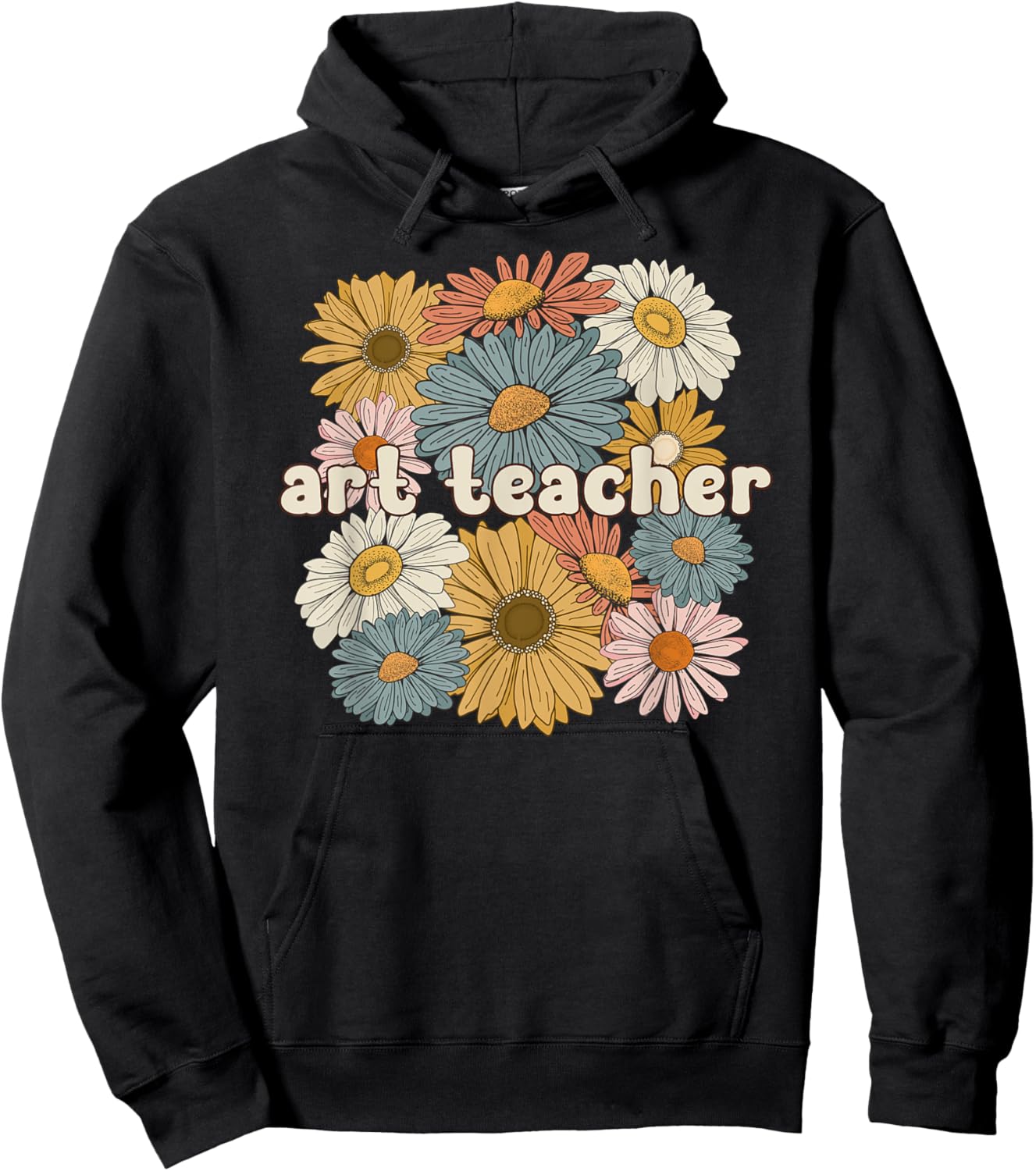 Groovy Art Teacher Art Teaching Art Teachers Hoodie - Hoodie | Black