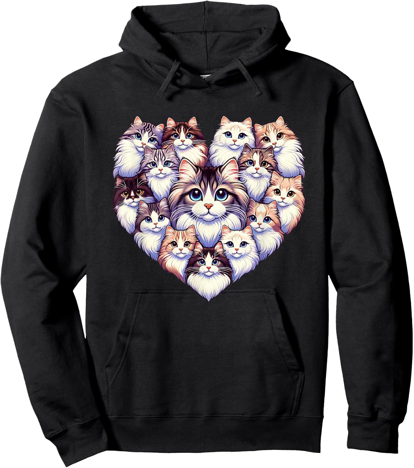 Siberian Forest Cat Moscow Longhairs Hoodie - Hoodie | Black