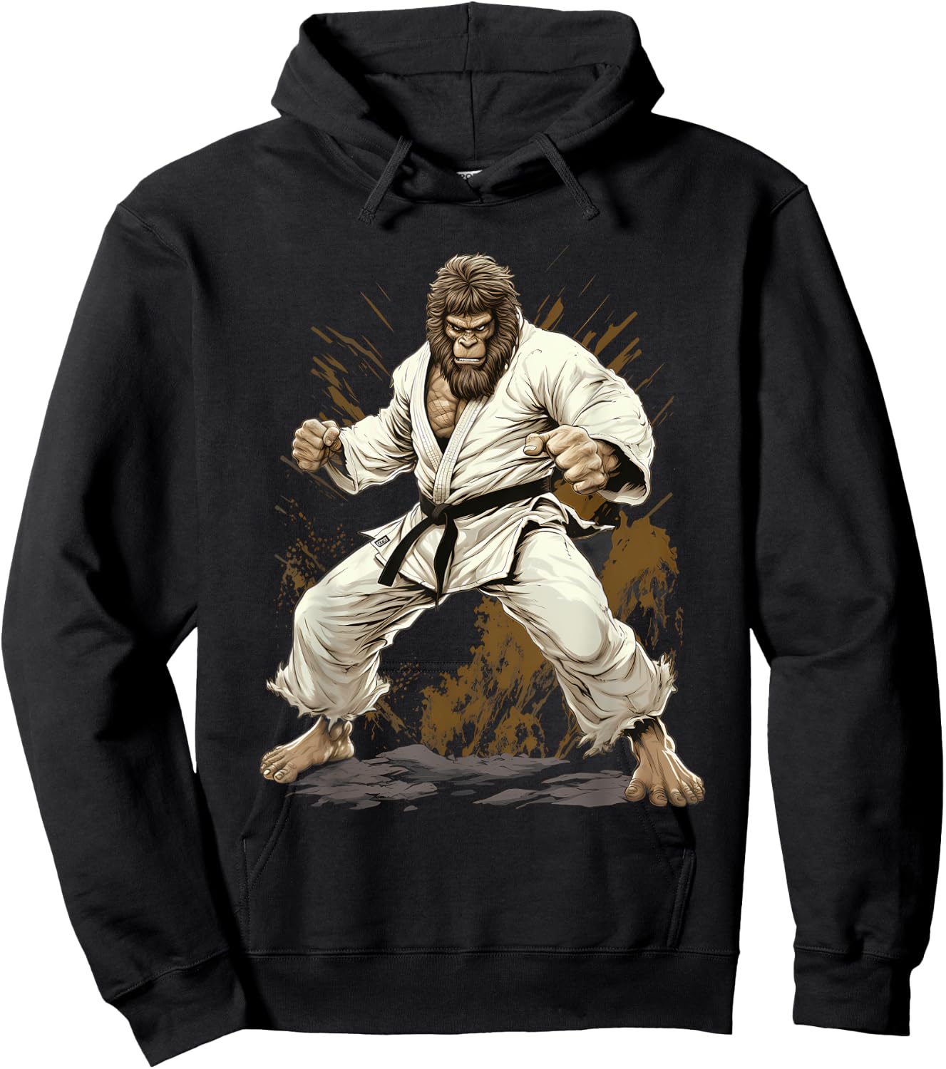 MMA Bigfoot Karate Hoodie - Hoodie | Black