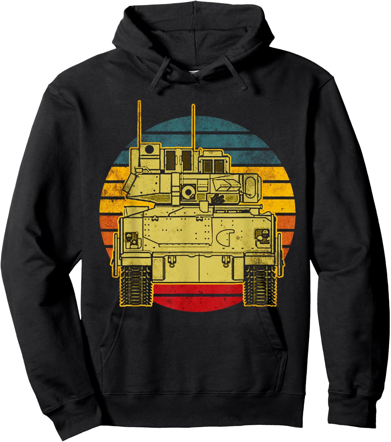 Bradley Fighting Vehicle USA America American Military Hoodie - Hoodie | Black