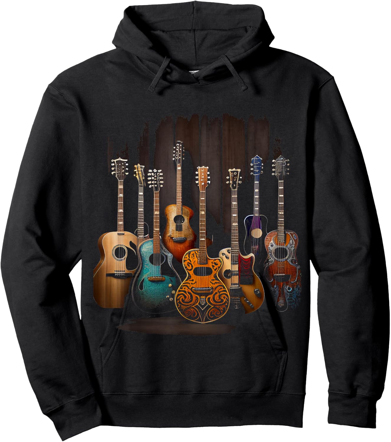 Guitar Musician Guitarist Hoodie - Hoodie | Black