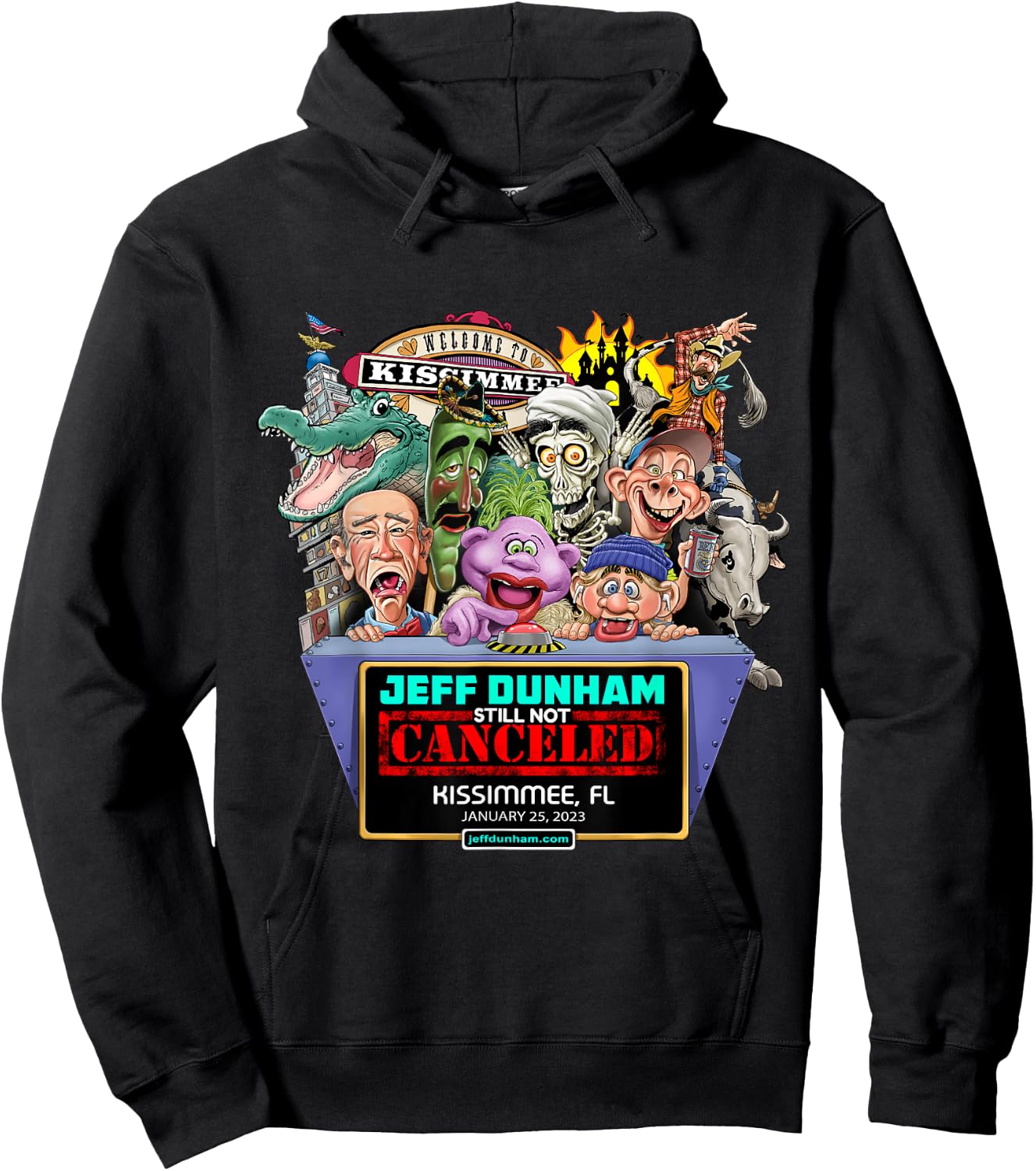 Jeff Dunham Kissimmee, FL (2023) Hoodie - Hoodie | Black