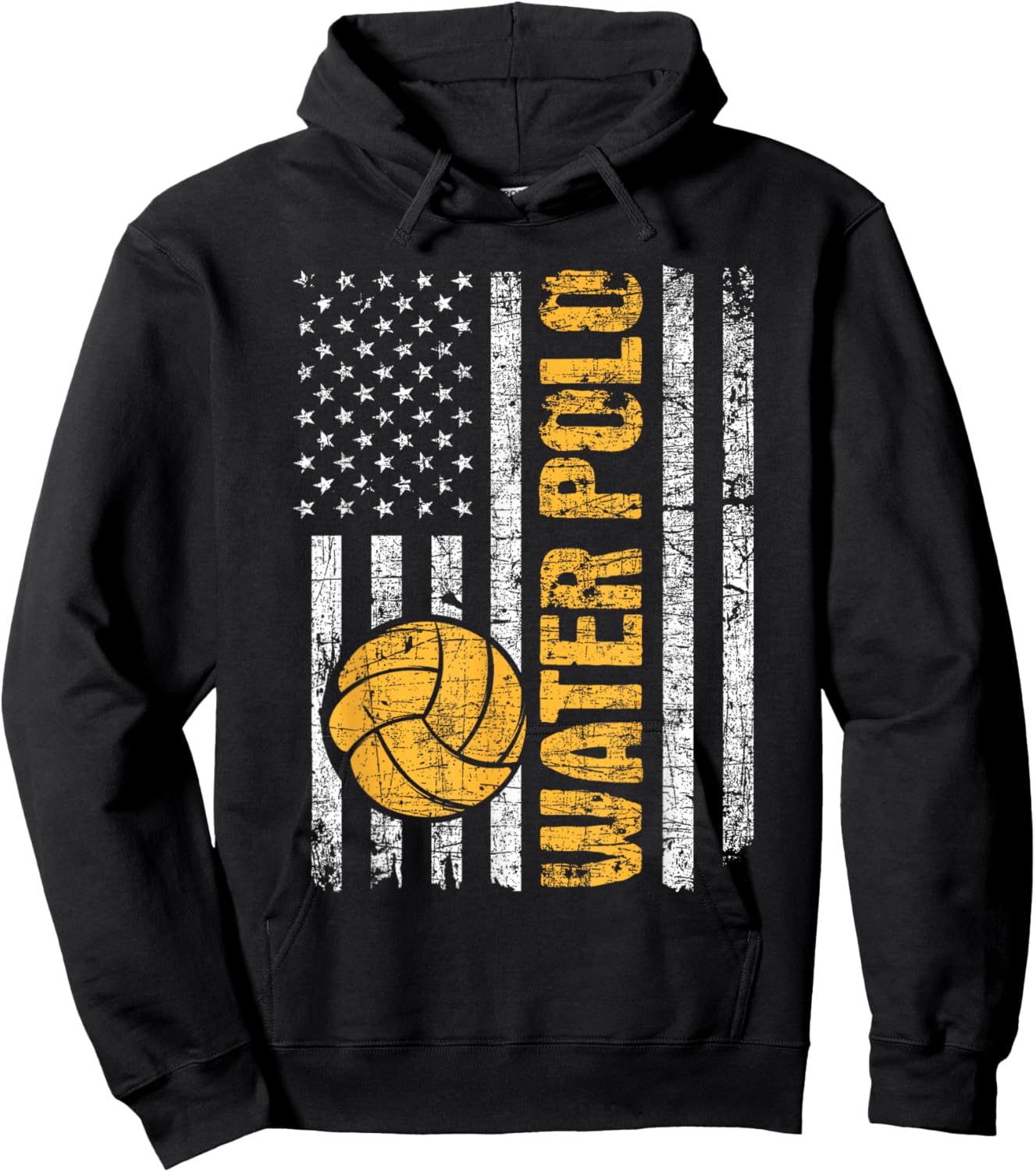 Water Polo - USA Flag Goalie Sportsmen Goalkeeper Hoodie - Hoodie | Black