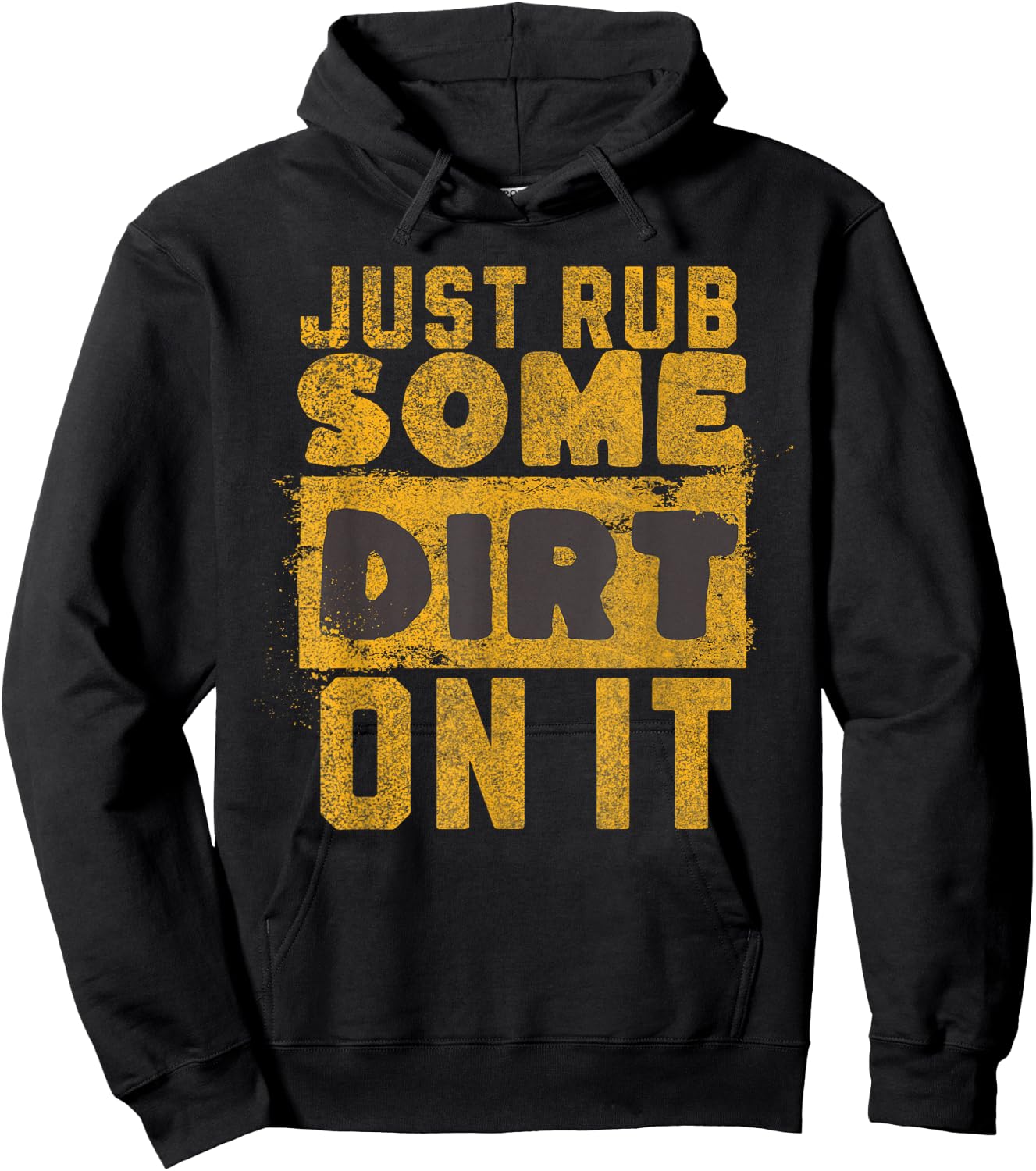 Funny Sports Meme Rub Some Dirt On It for Funny Baseball Dad Hoodie - Hoodie | Black