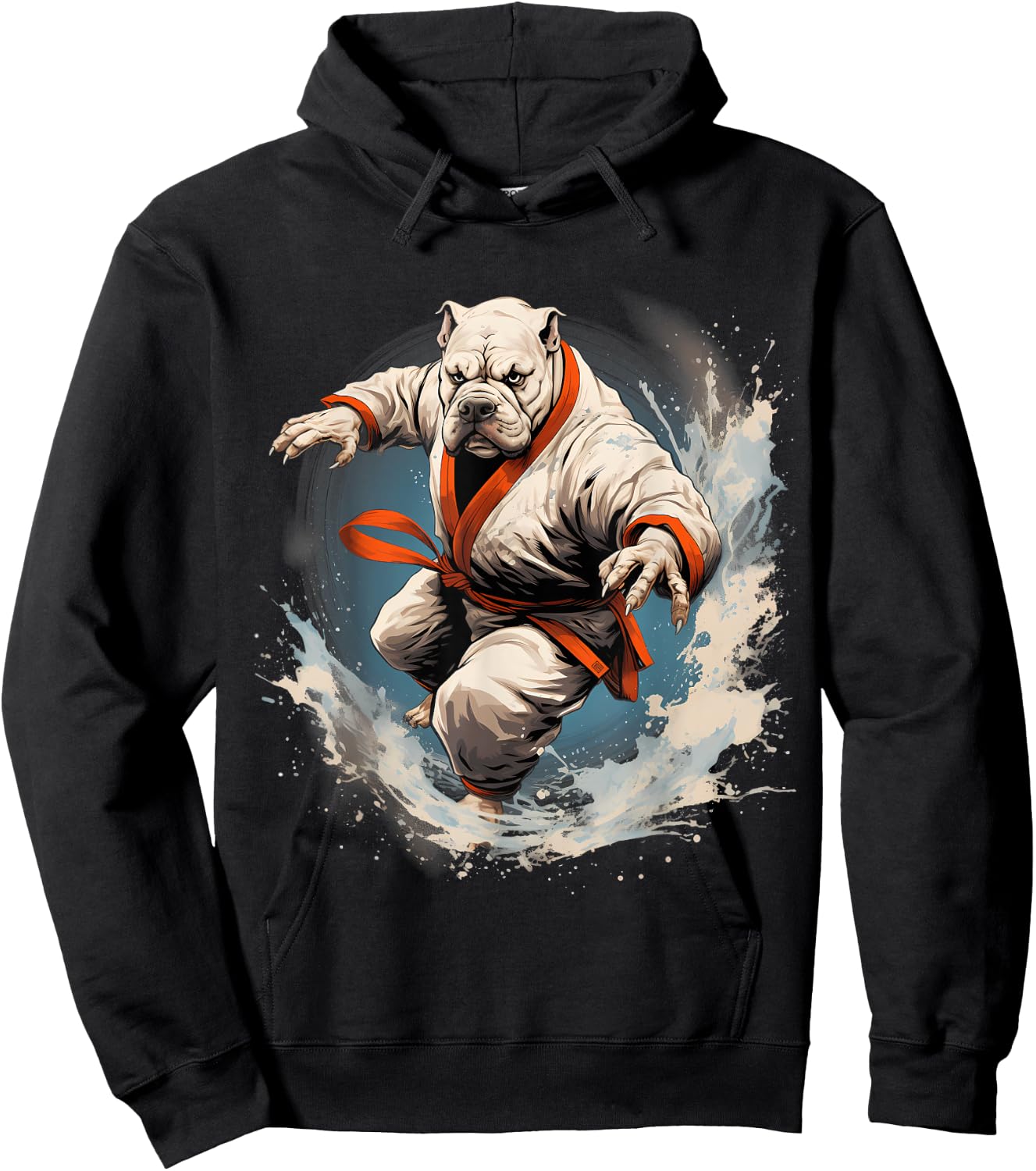 MMA Bulldog Karate Hoodie - Hoodie | Black